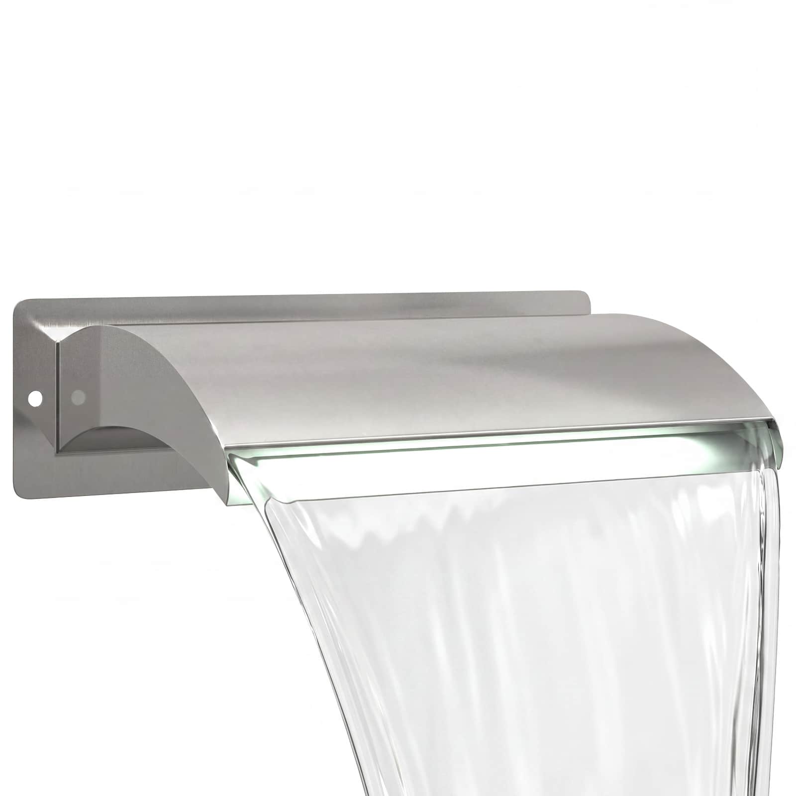 Cascata da Piscina con Luce LED Acciaio Inox 304
