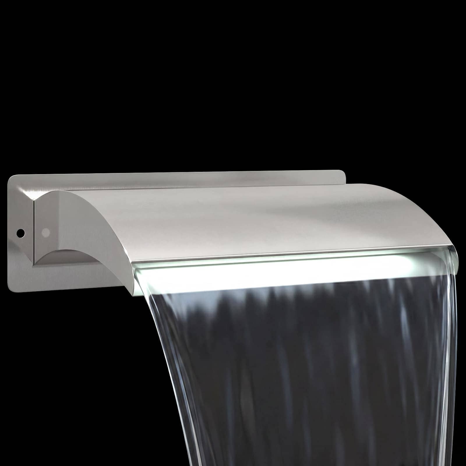 Cascata da Piscina con Luce LED Acciaio Inox 304