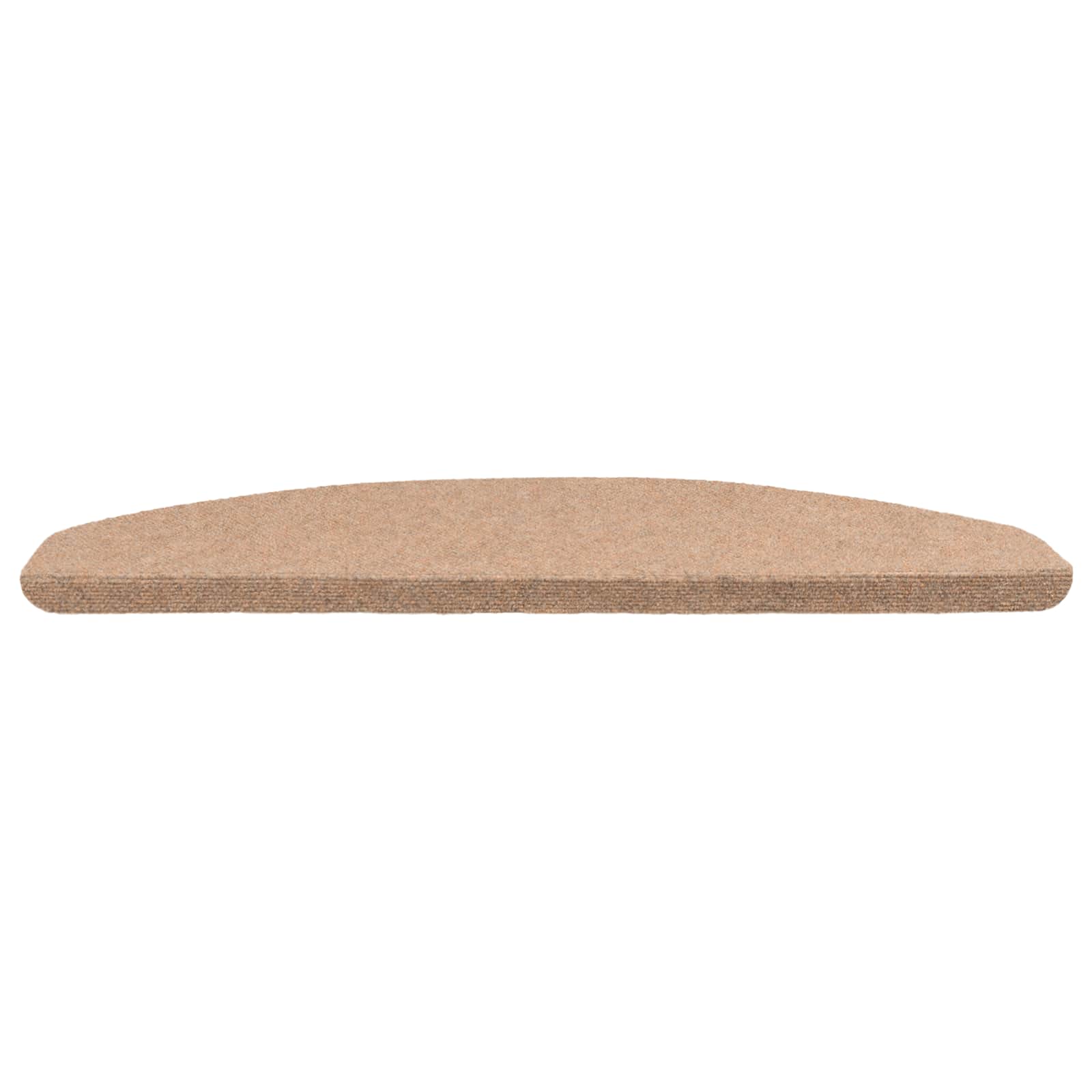 Tappetini per scale autoadesivi 15 pz 80 x 24,5 x 3,5 cm Beige
