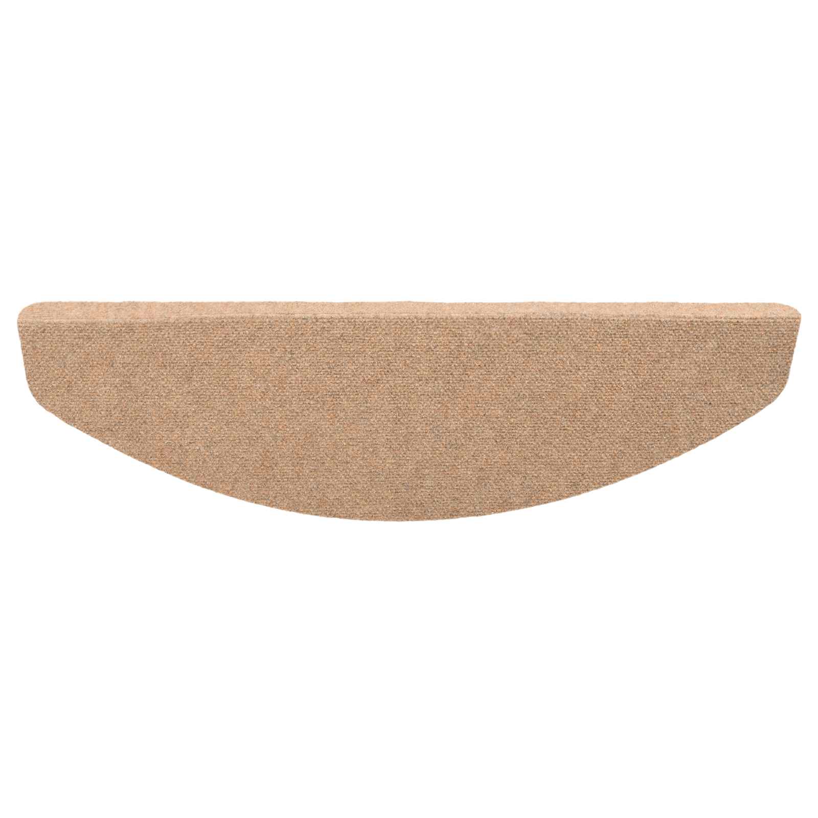 Tappetini per scale autoadesivi 15 pz 80 x 24,5 x 3,5 cm Beige