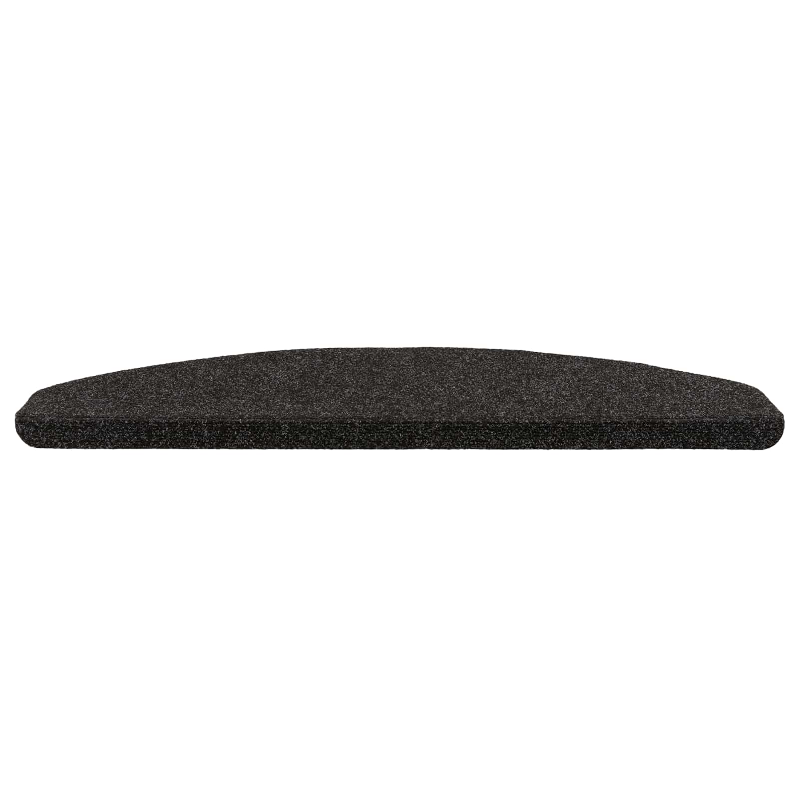 Tappetini per scale autoadesivi 15 pz 80 x 24,5 x 3,5 cm Nero