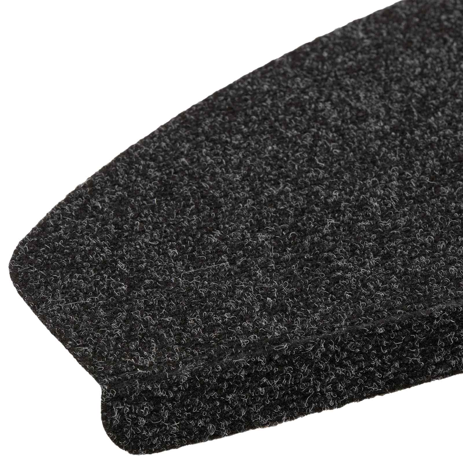 Tappetini per scale autoadesivi 15 pz 80 x 24,5 x 3,5 cm Nero
