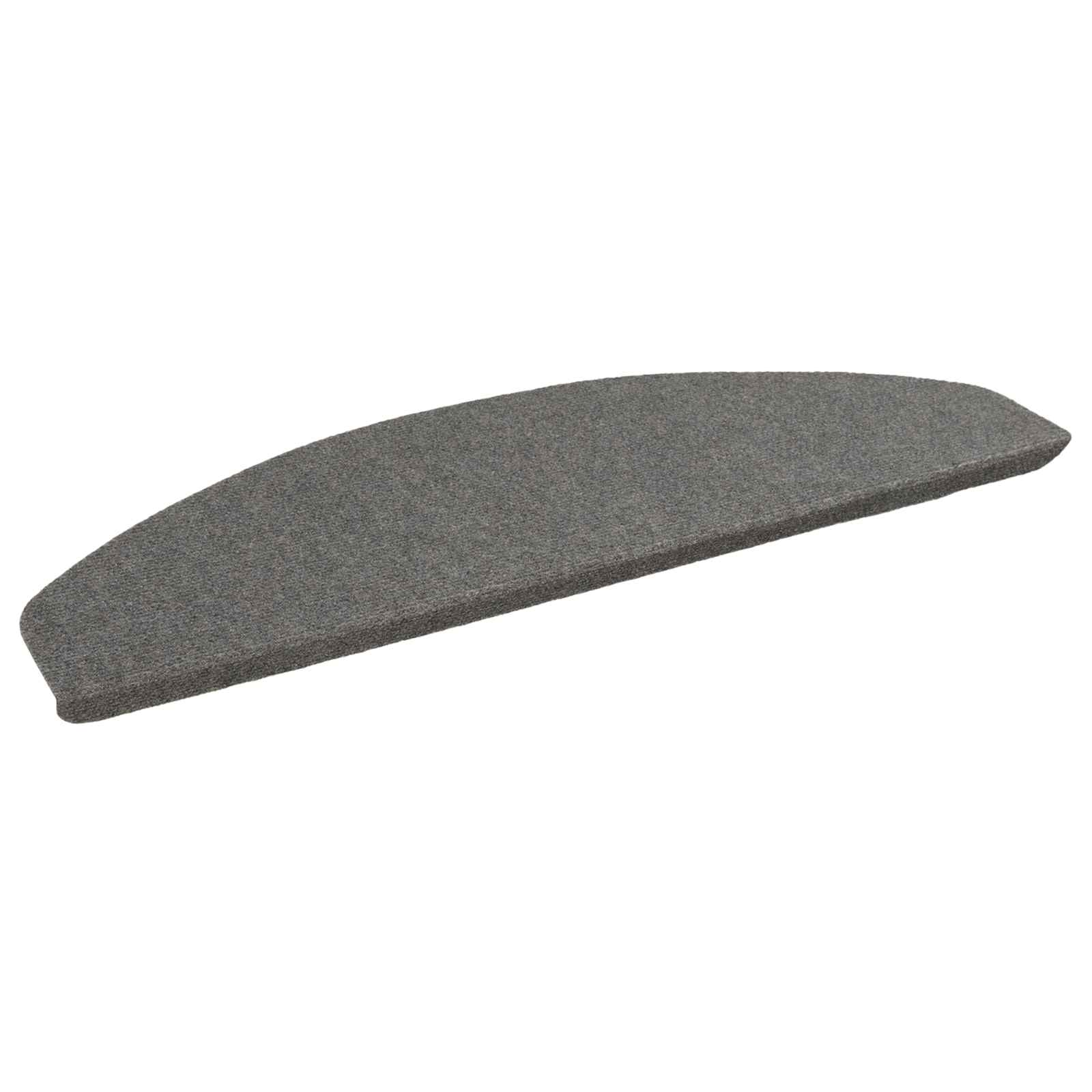 Tappetini per scale autoadesivi 15 pz 80 x 24,5 x 3,5 cm Grigio