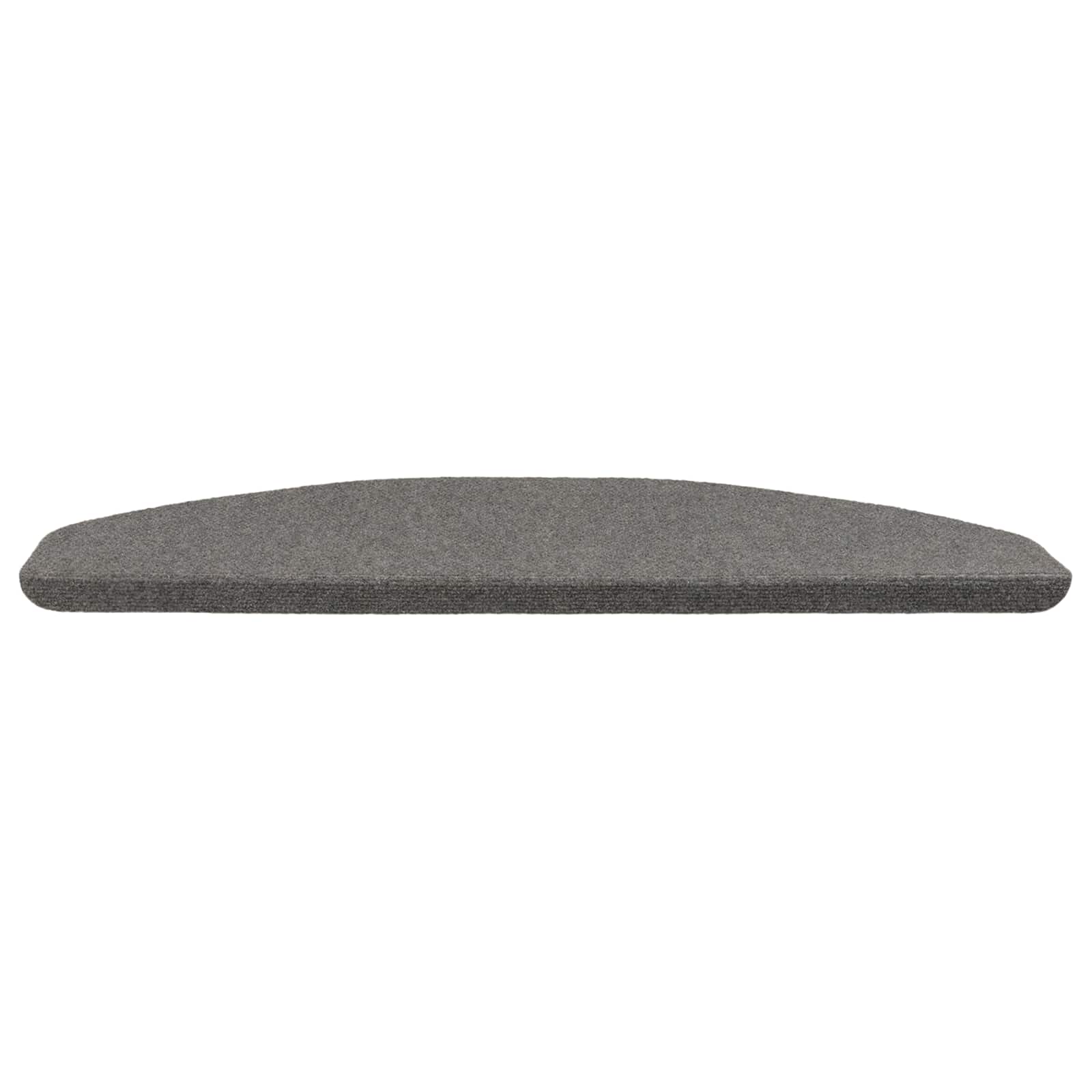 Tappetini per scale autoadesivi 15 pz 80 x 24,5 x 3,5 cm Grigio