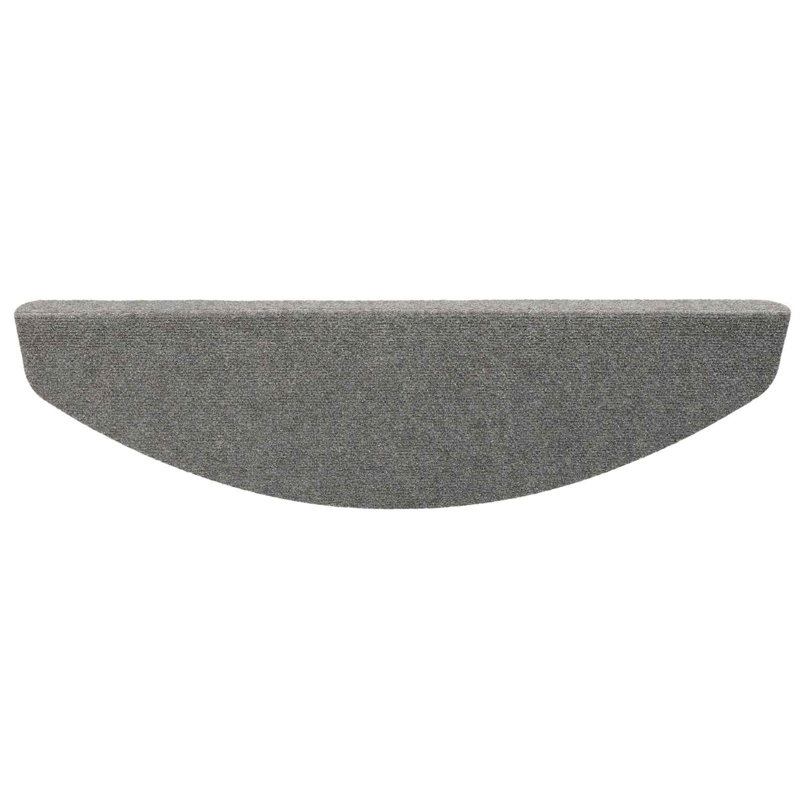Tappetini per scale autoadesivi 15 pz 80 x 24,5 x 3,5 cm Grigio