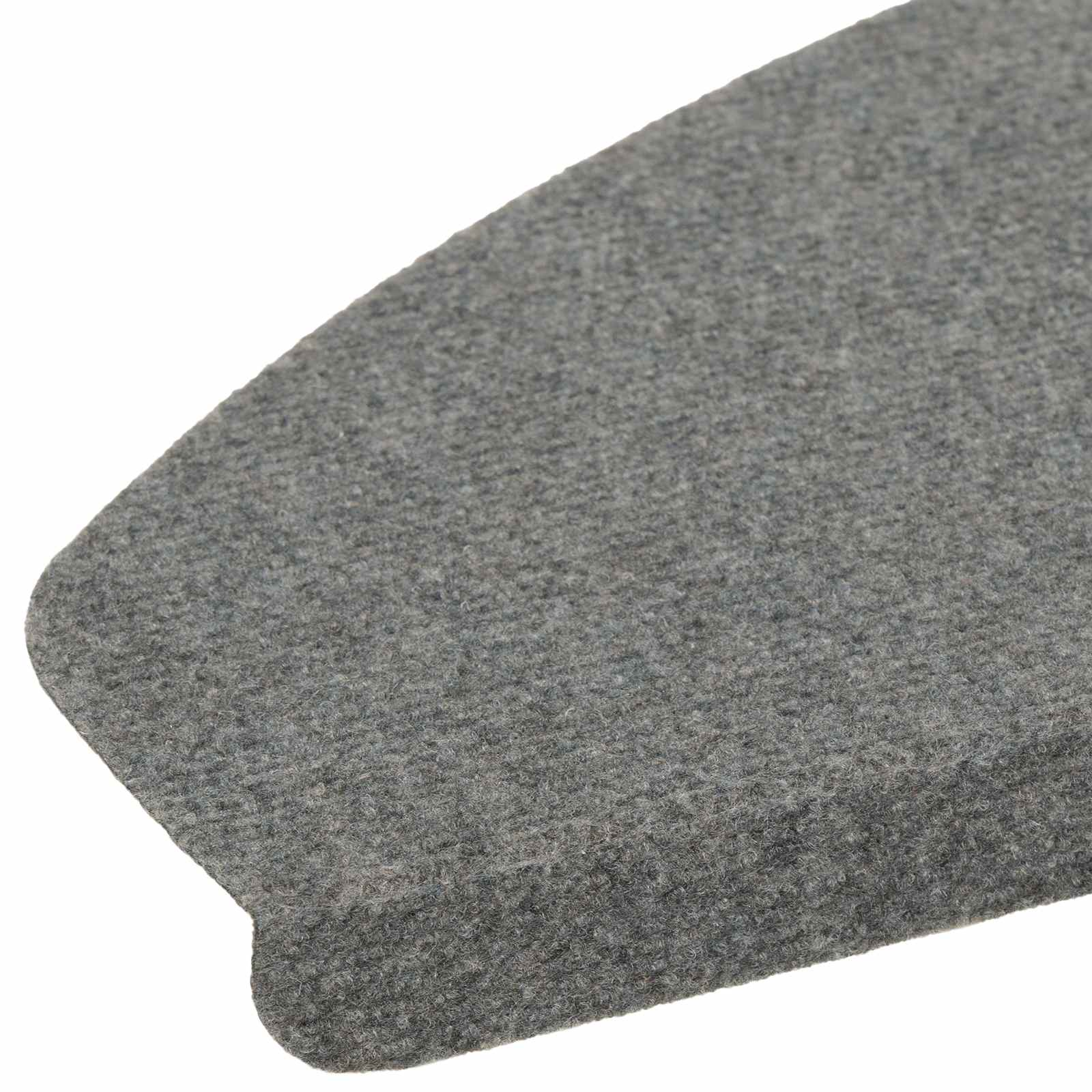 Tappetini per scale autoadesivi 15 pz 80 x 24,5 x 3,5 cm Grigio