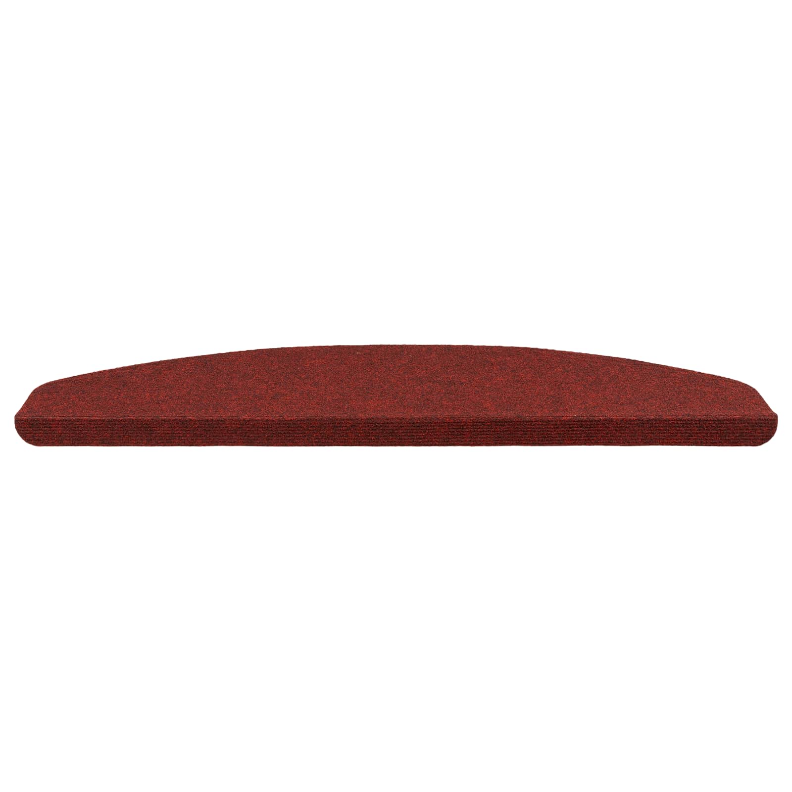 Tappetini per scale autoadesivi 15 pz 80 x 24,5 x 3,5 cm Rosso