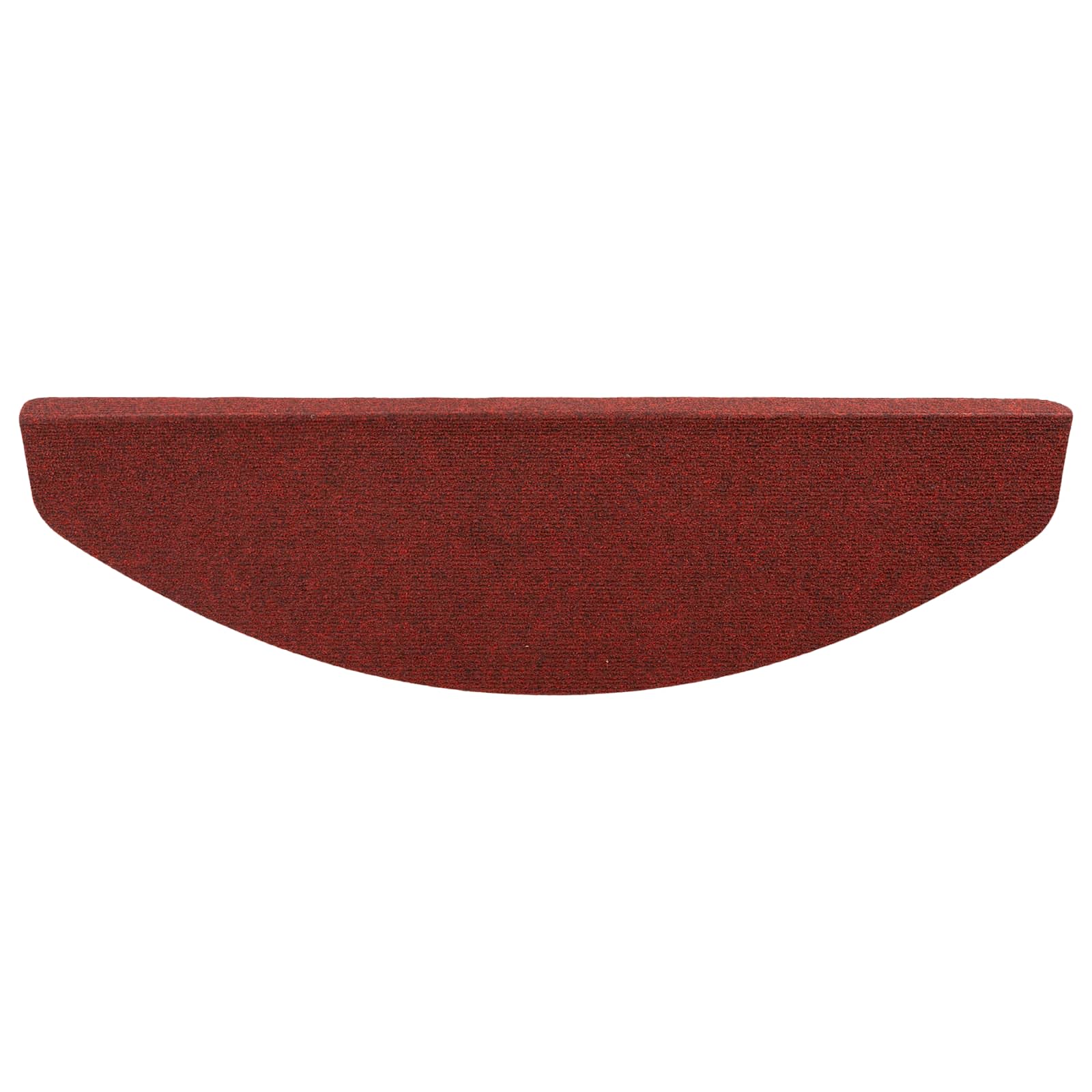 Tappetini per scale autoadesivi 15 pz 80 x 24,5 x 3,5 cm Rosso