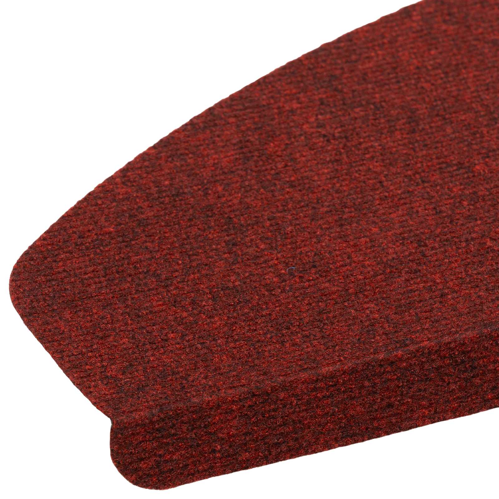 Tappetini per scale autoadesivi 15 pz 80 x 24,5 x 3,5 cm Rosso