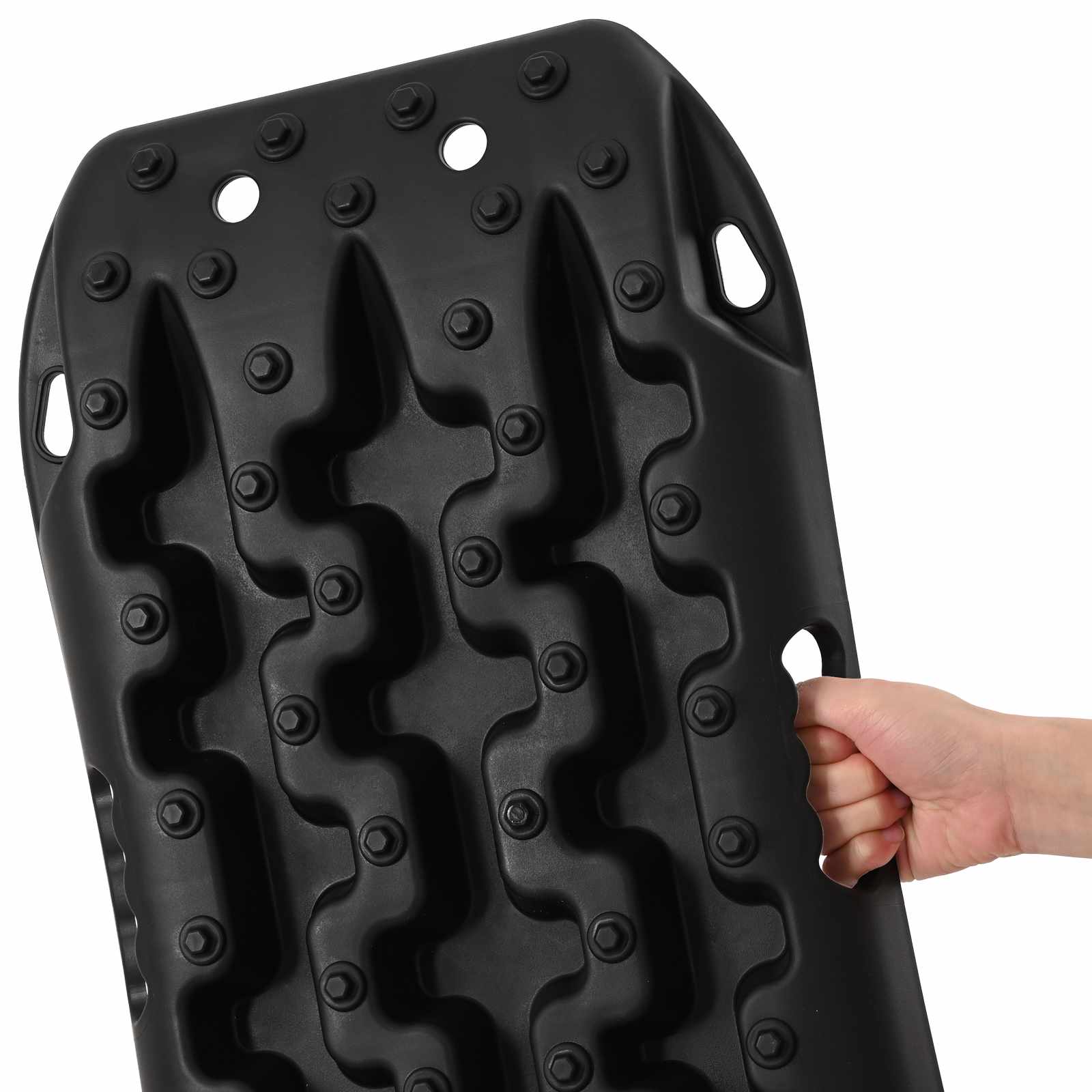 Pannello di trazione 2 pz Nero 57,5x30,5x5,5 cm
