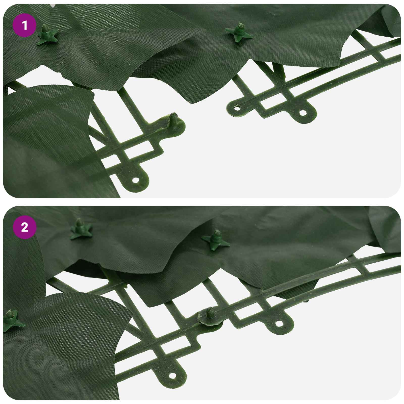 Schermo per balcone con foglie Verde Scuro 300 x 75 cm