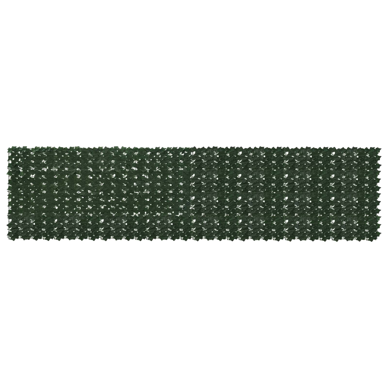 Schermo per balcone con foglie Verde Scuro 400 x 100 cm