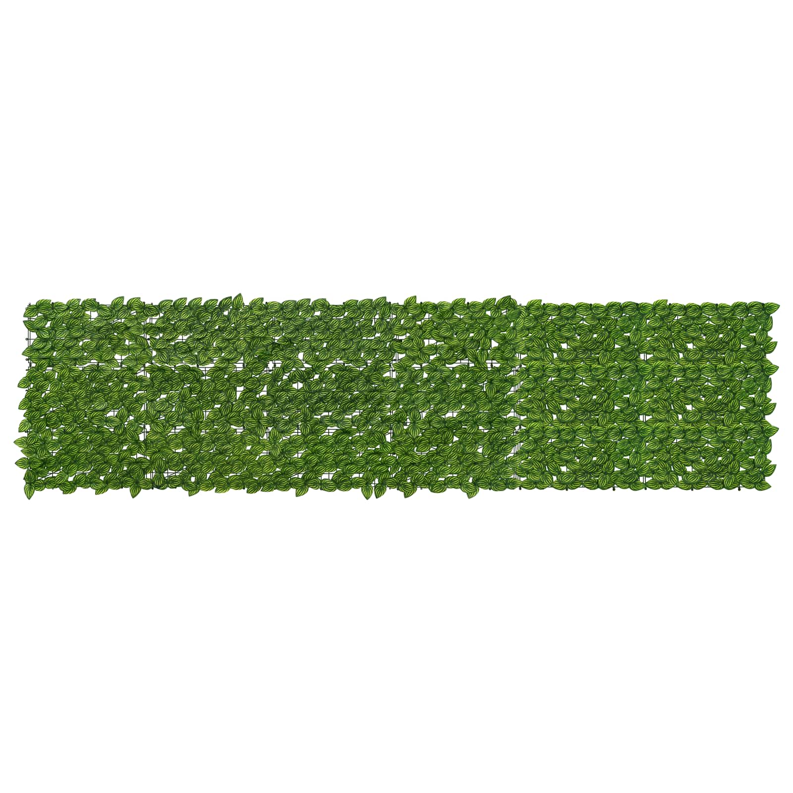 Schermo per balcone con foglie Verde e Giallo 300 x 75 cm