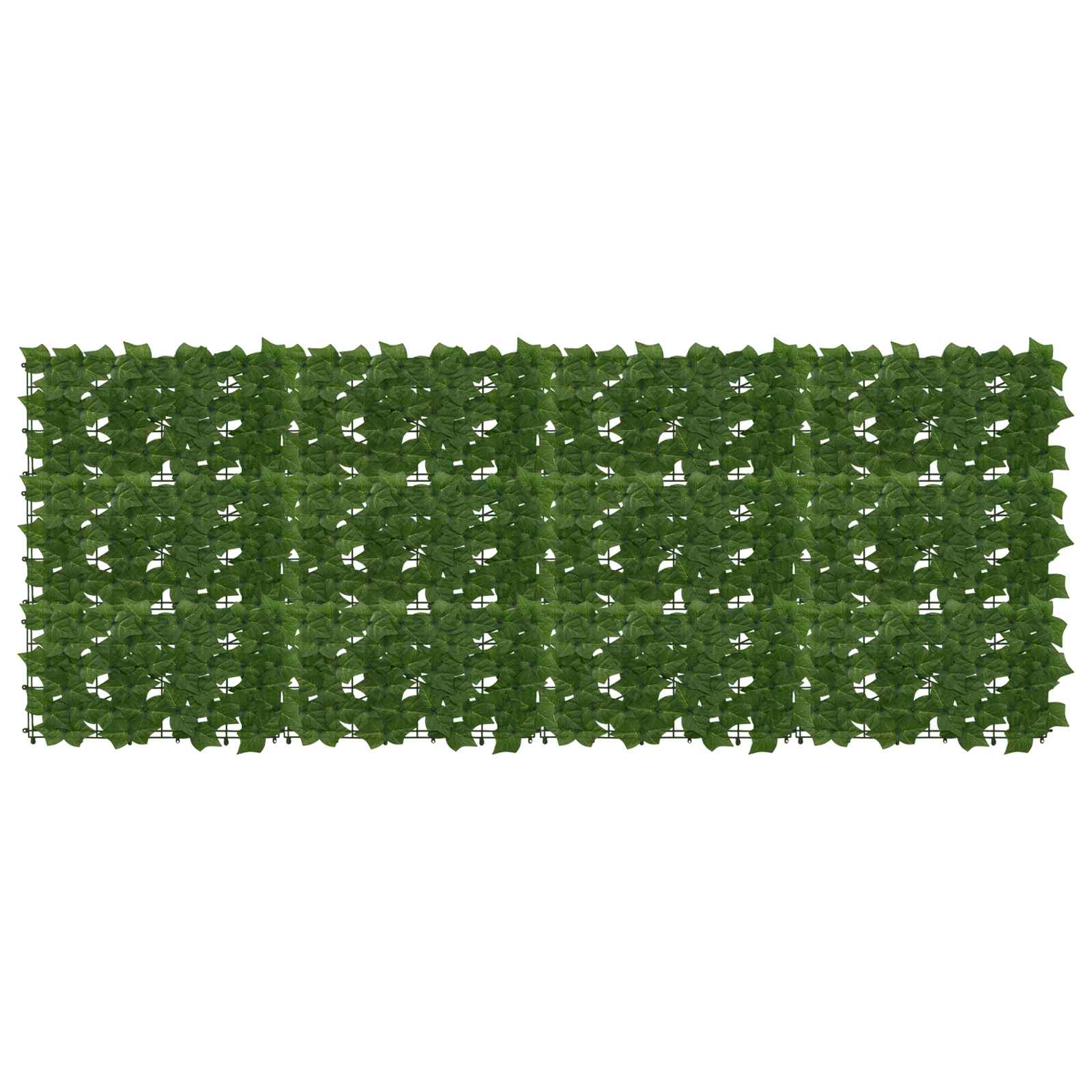 Schermo per balcone con foglie Verde 200 x 75 cm