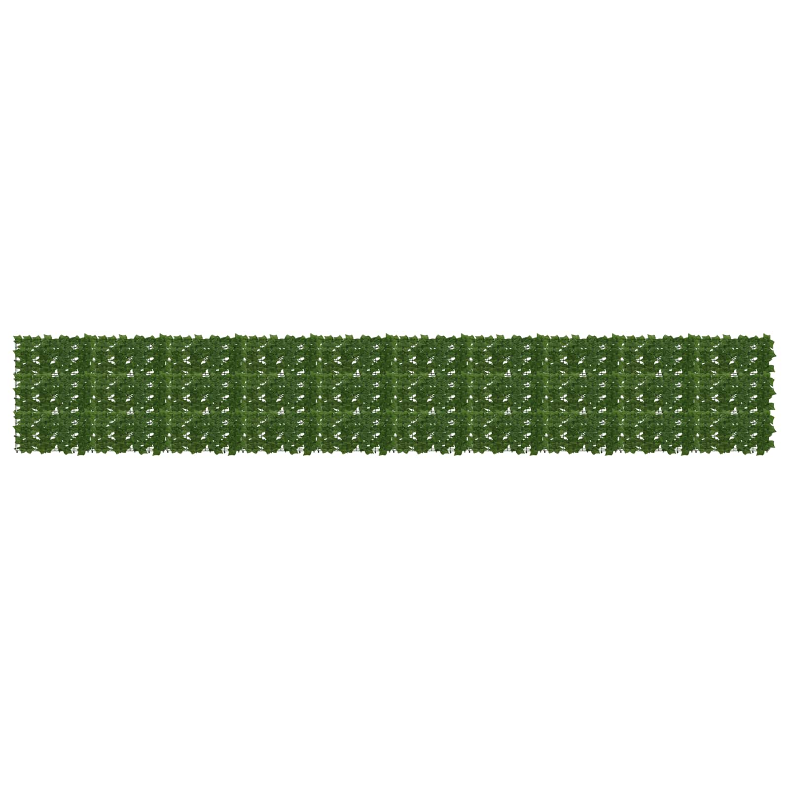 Schermo per balcone con foglie Verde 500 x 75 cm