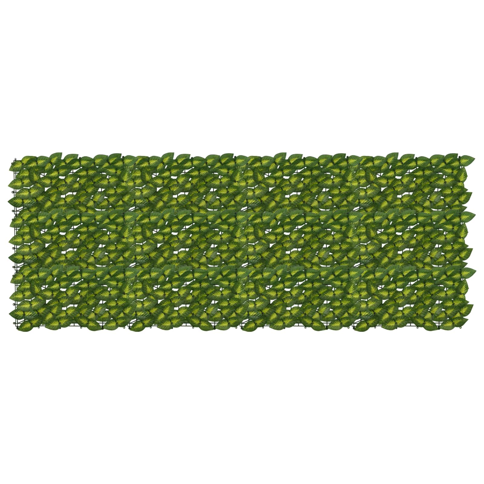 Schermo per balcone con foglie Verde e Giallo 200 x 75 cm