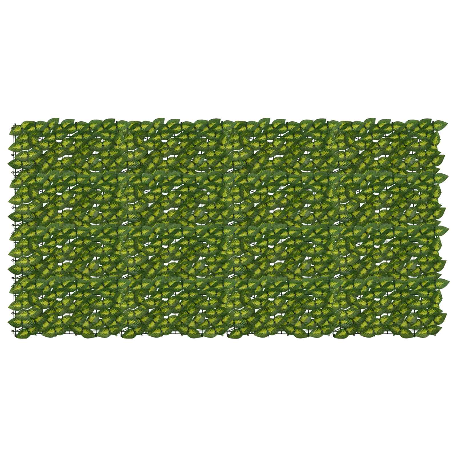Schermo per balcone con foglie Verde e Giallo 200 x 100 cm