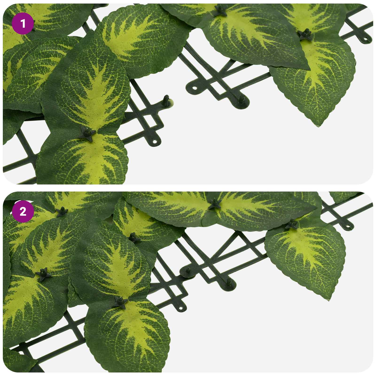 Schermo per balcone con foglie Verde e Giallo 300 x 100 cm