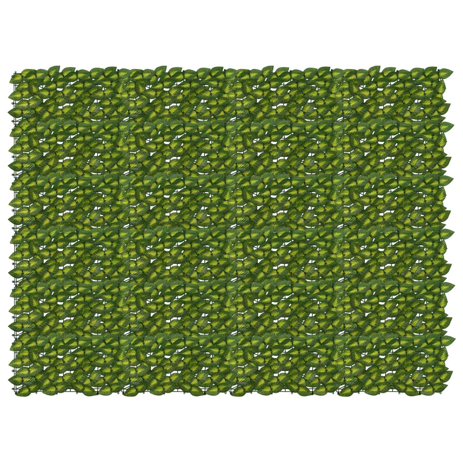 Schermo per balcone con foglie Verde e Giallo 200 x 150 cm