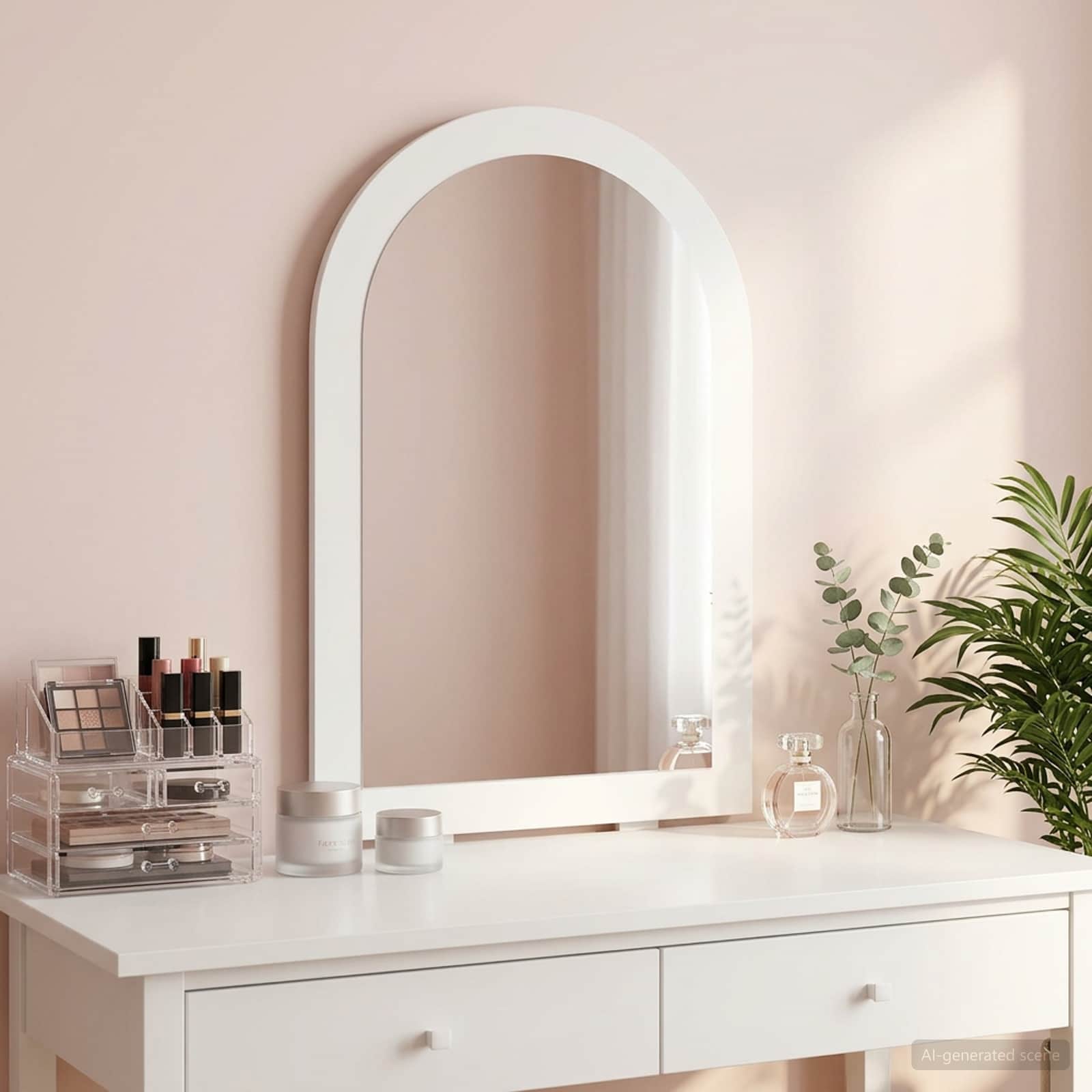 Specchio FAUSKE Bianco 43 x 3,5 x 77 cm Solo per uso interno