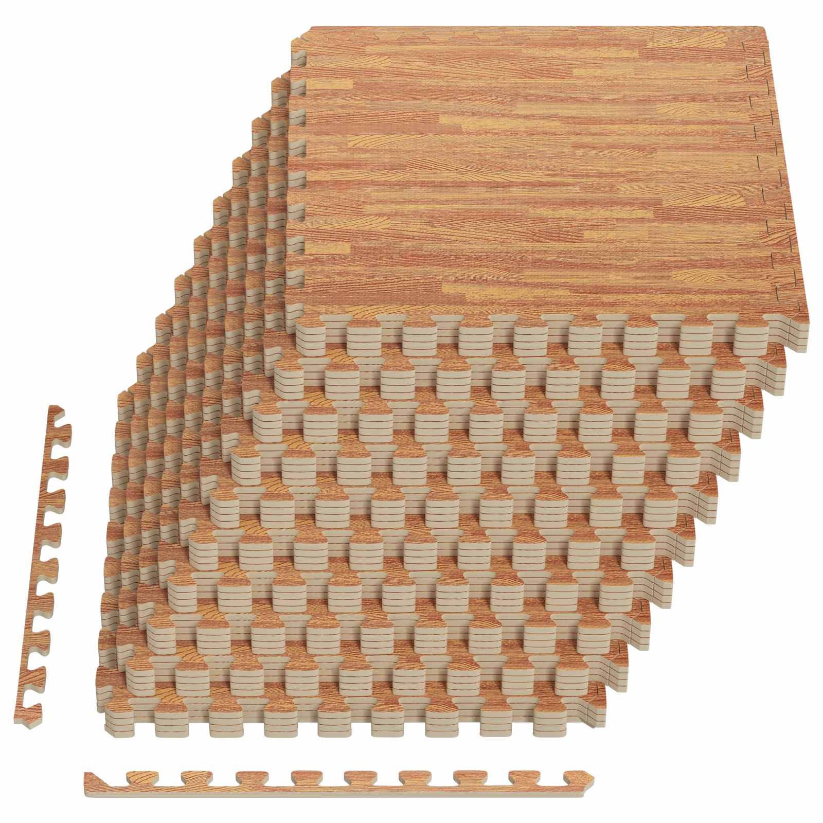 Tappeti 40 pz legno 14,4 m² Schiuma EVA