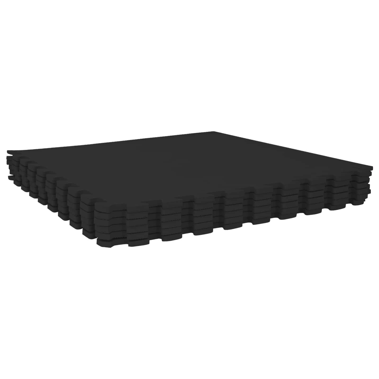 Tappeti 40 pz Nero 14,4 m² Schiuma EVA