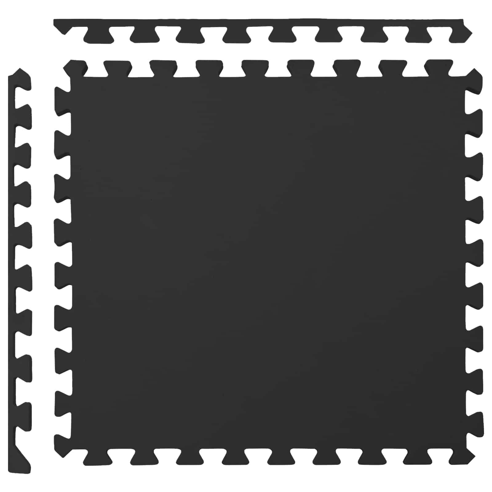 Tappeti 40 pz Nero 14,4 m² Schiuma EVA