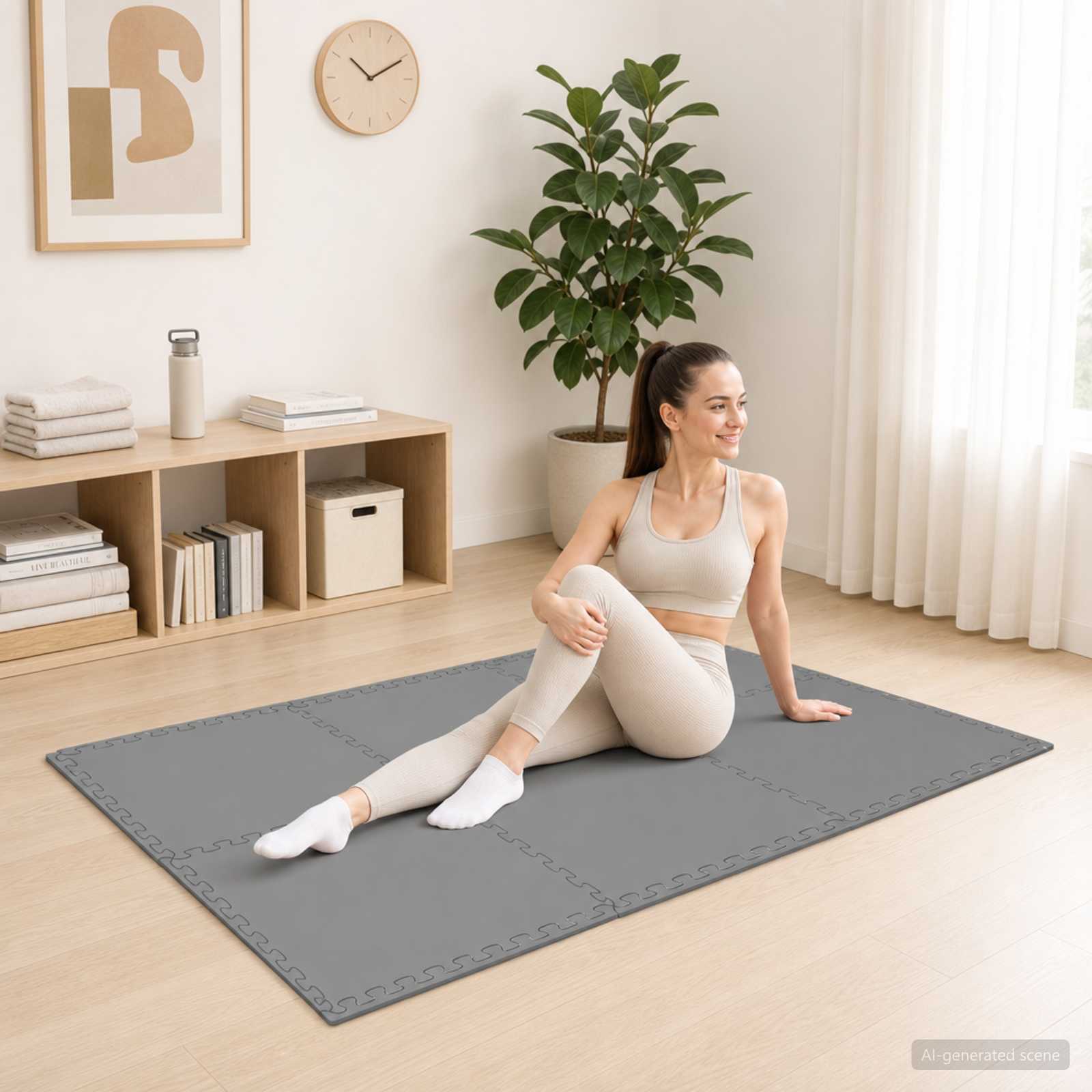 Tappeti 40 pz Grigio 14,4 m² Schiuma EVA