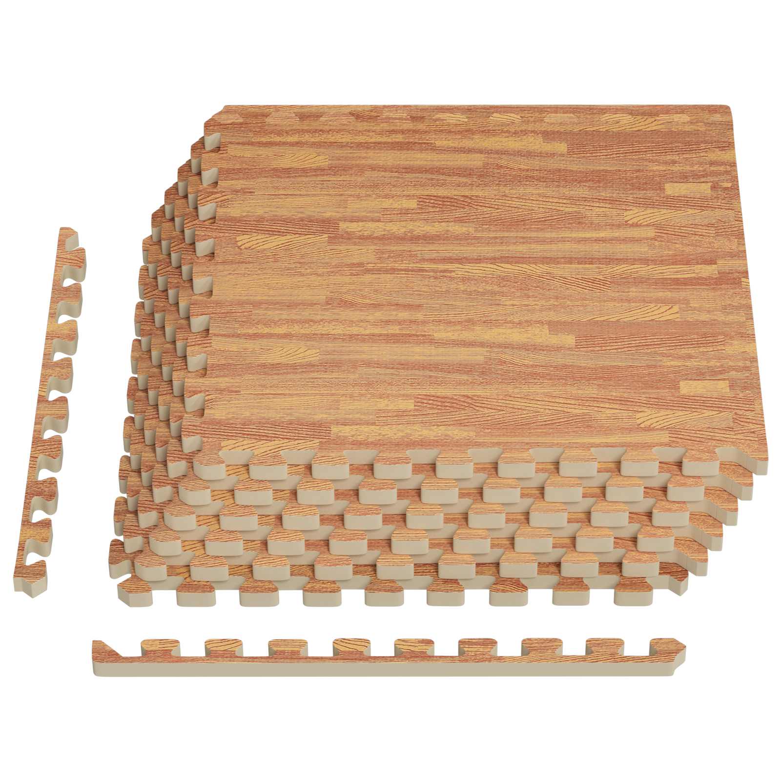 Tappeti 6 pz legno 2,16 m² Schiuma EVA