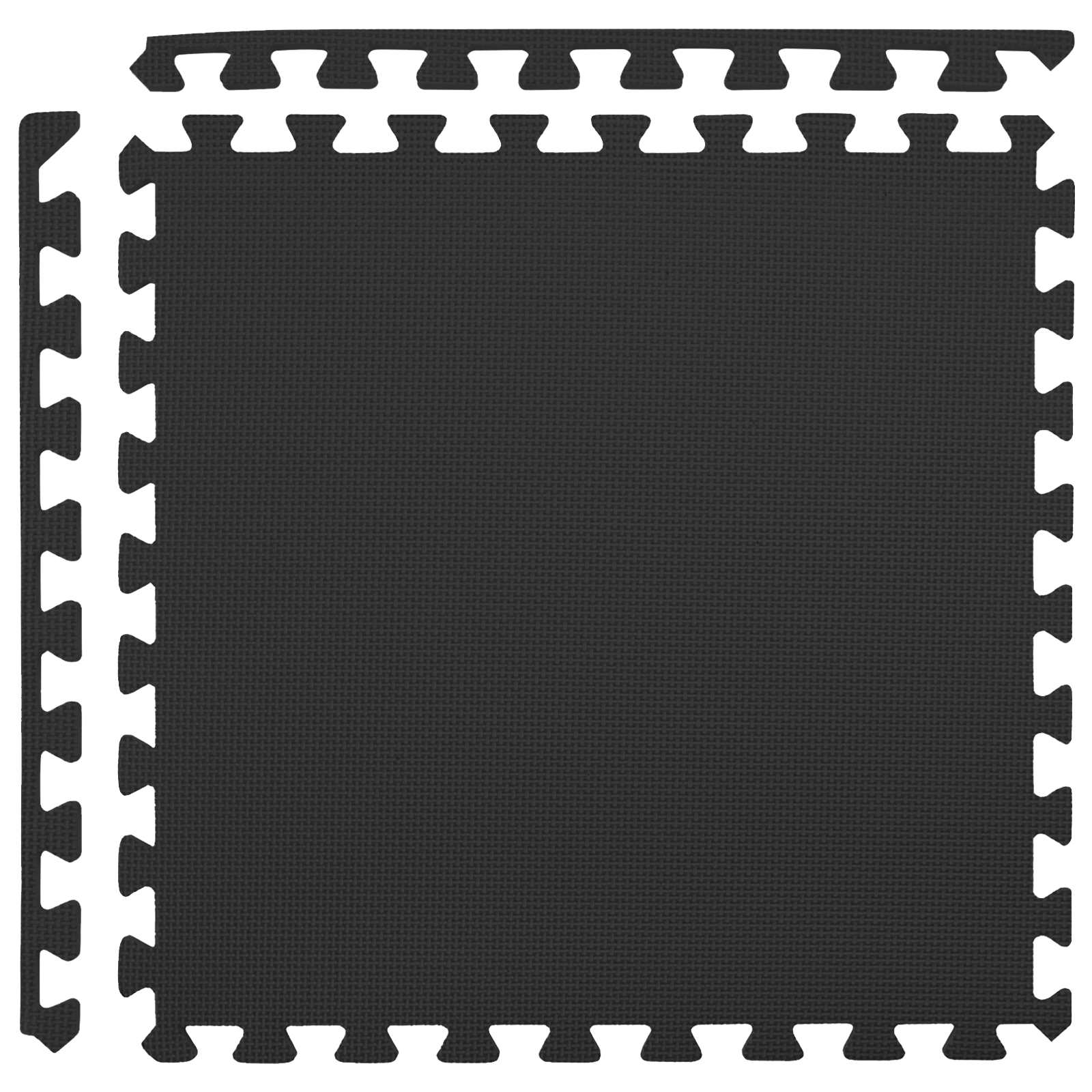 Tappeti 24 pz Nero 8,64 m² Schiuma EVA