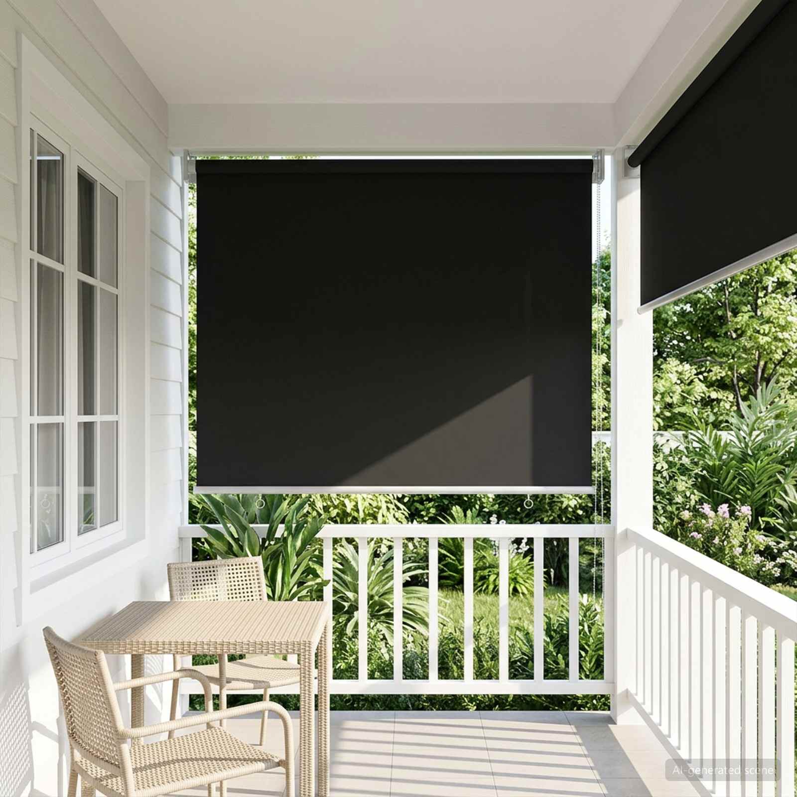 Tenda da sole a rullo con protezione UV Antracite Poliestere