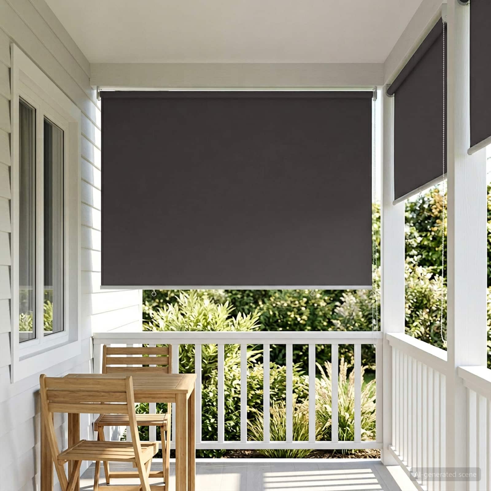 Tenda da sole a rullo con protezione UV Antracite Poliestere