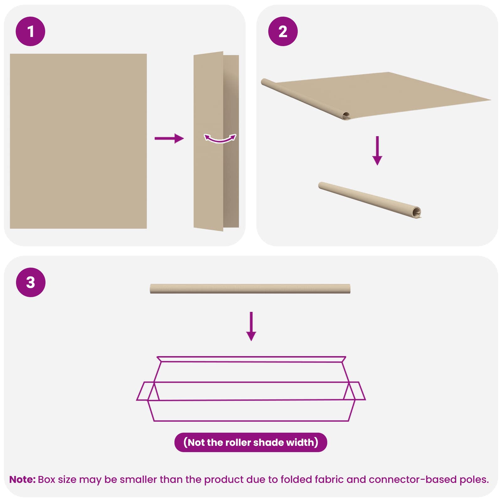 Tenda da sole a rullo con protezione UV Beige Poliestere