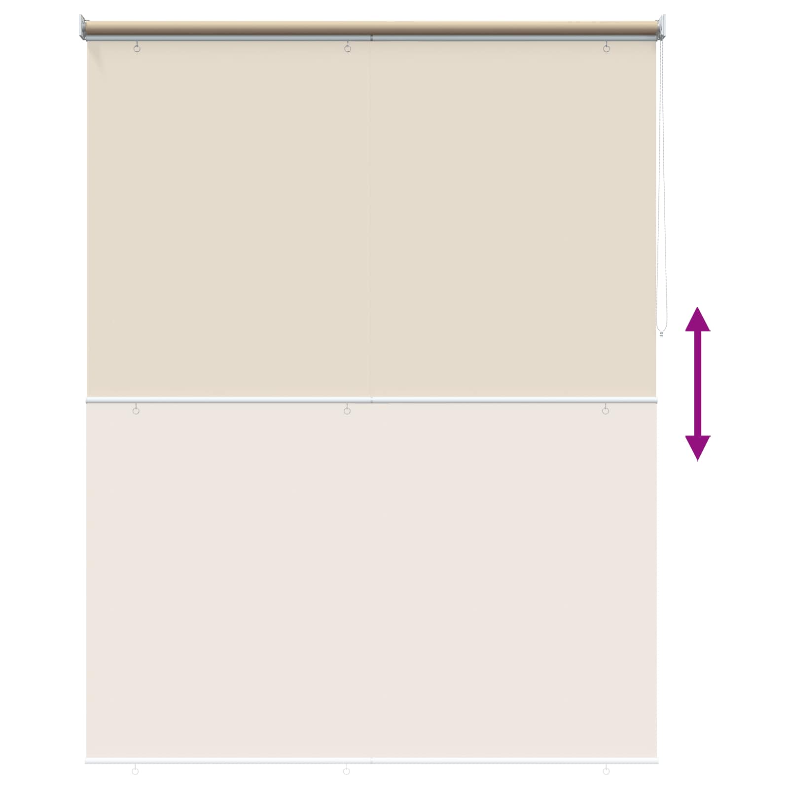 Tenda da sole a rullo con protezione UV Beige Poliestere