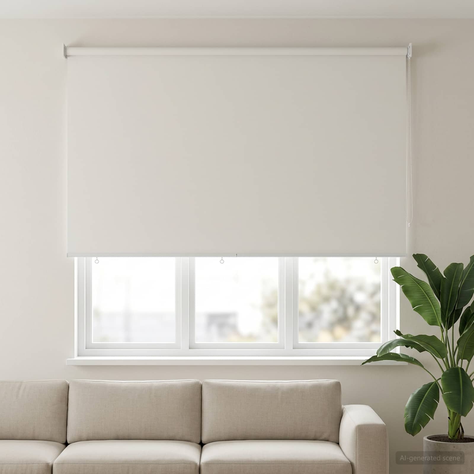 Tenda da sole a rullo con protezione UV Bianco Poliestere