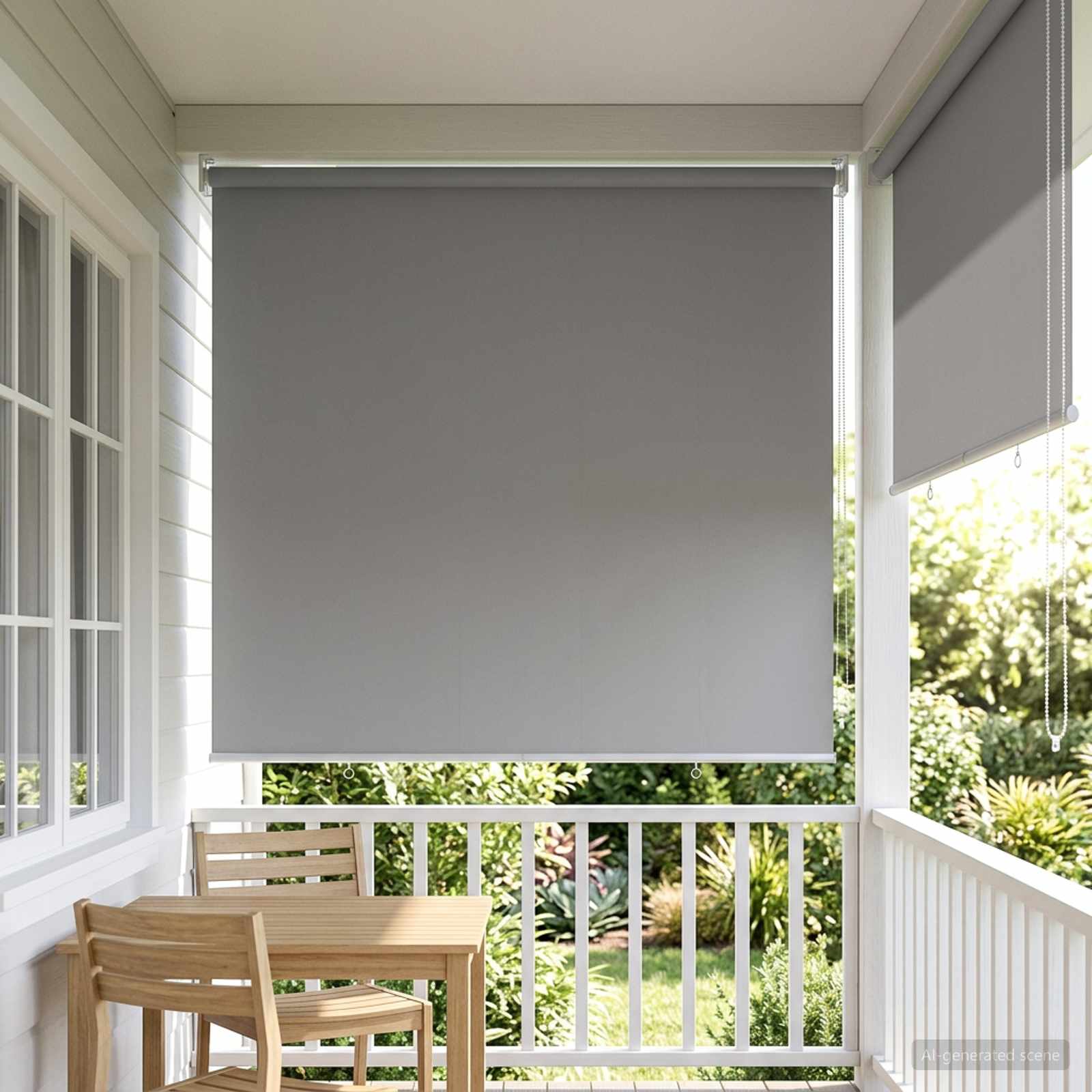 Tenda da sole a rullo con protezione UV Grigio Chiaro