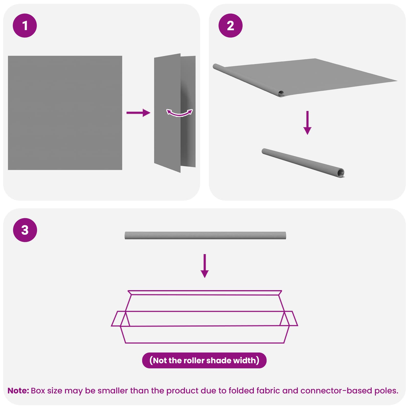 Tenda da sole a rullo con protezione UV Grigio Chiaro