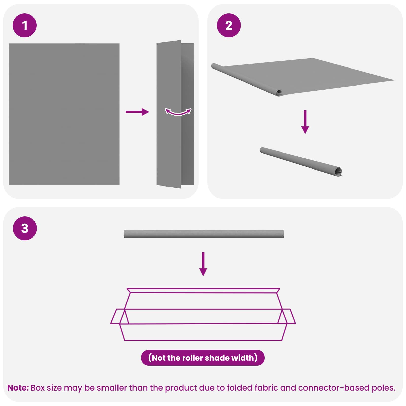 Tenda da sole a rullo con protezione UV Grigio Chiaro