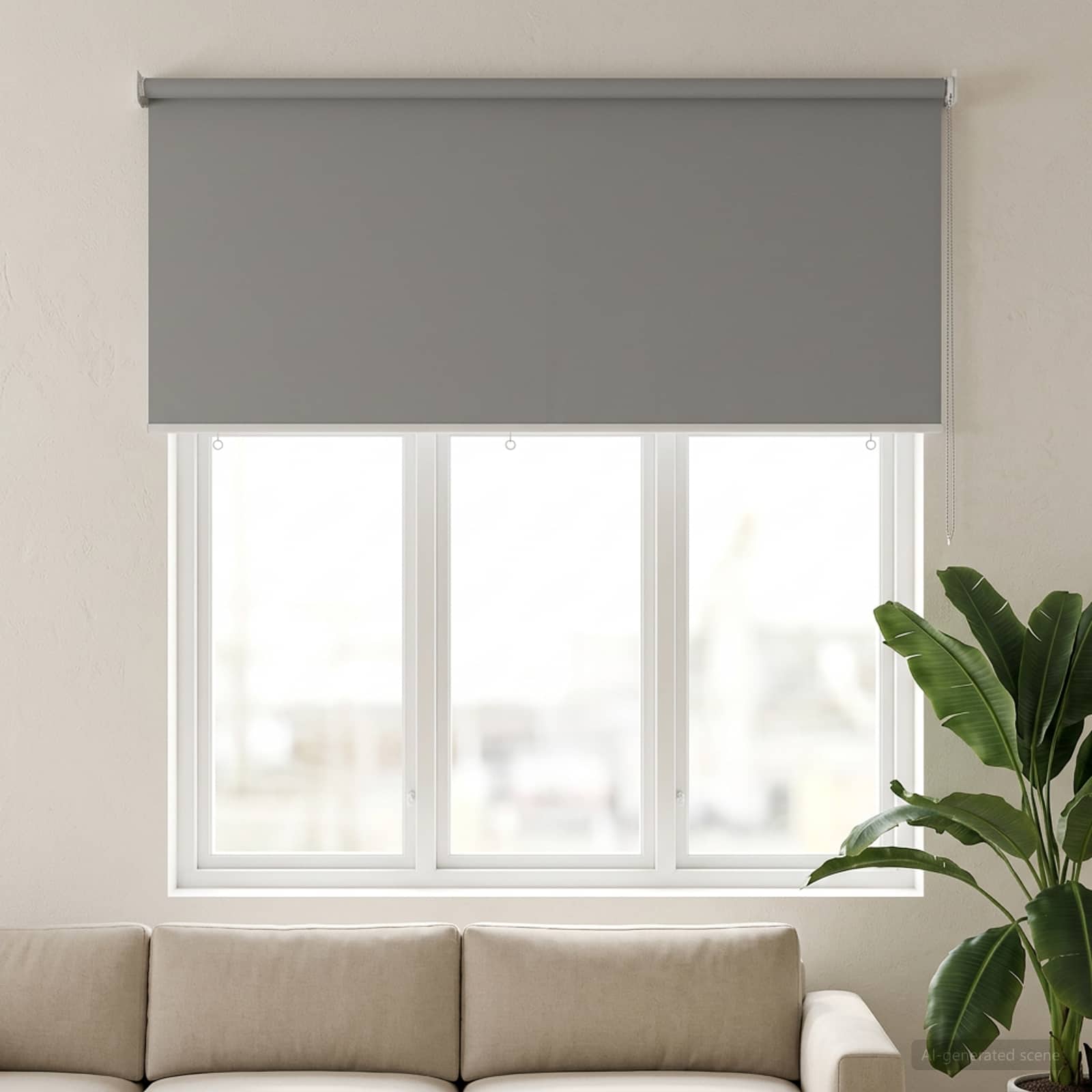 Tenda da sole a rullo con protezione UV Grigio Chiaro