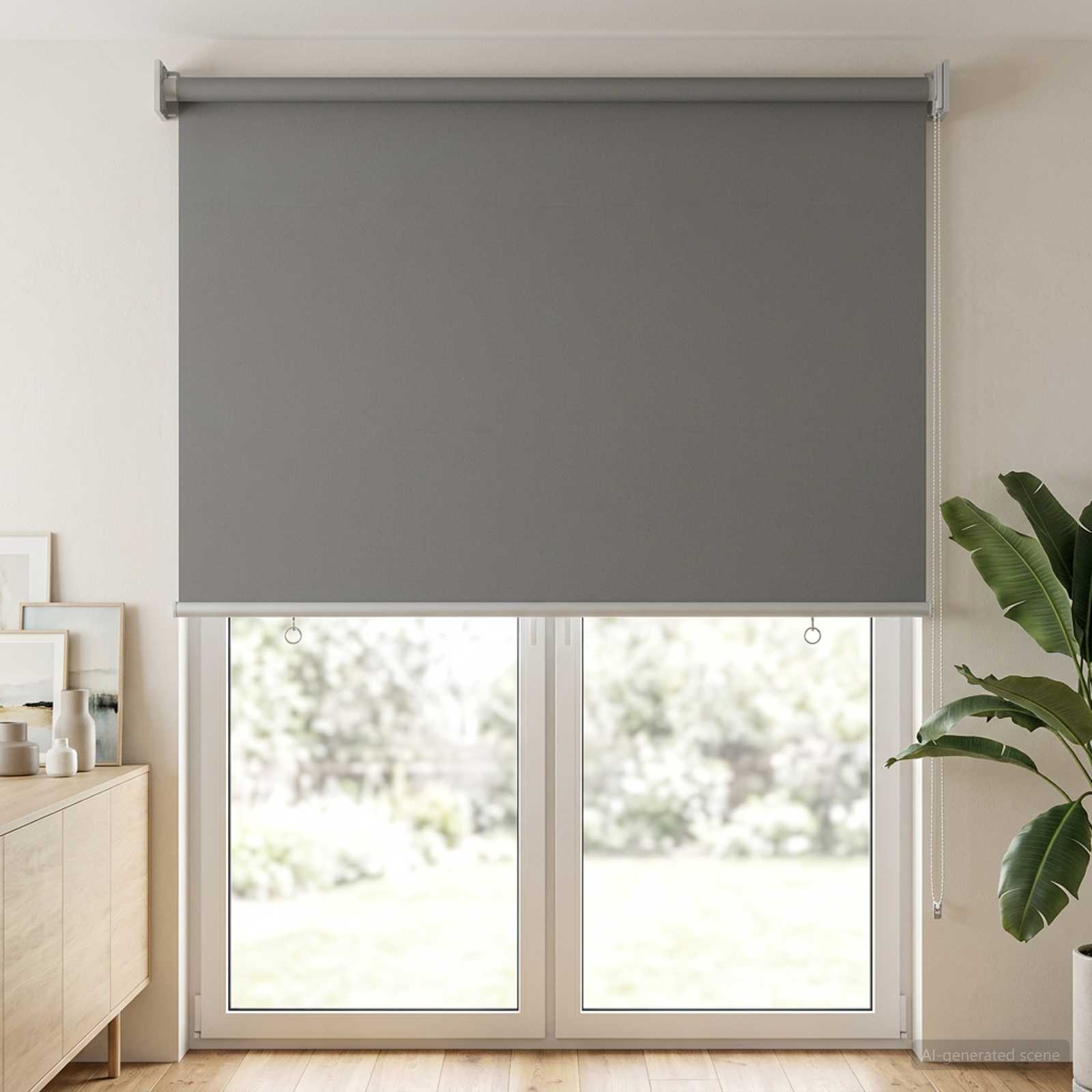 Tenda da sole a rullo con protezione UV Grigio Chiaro