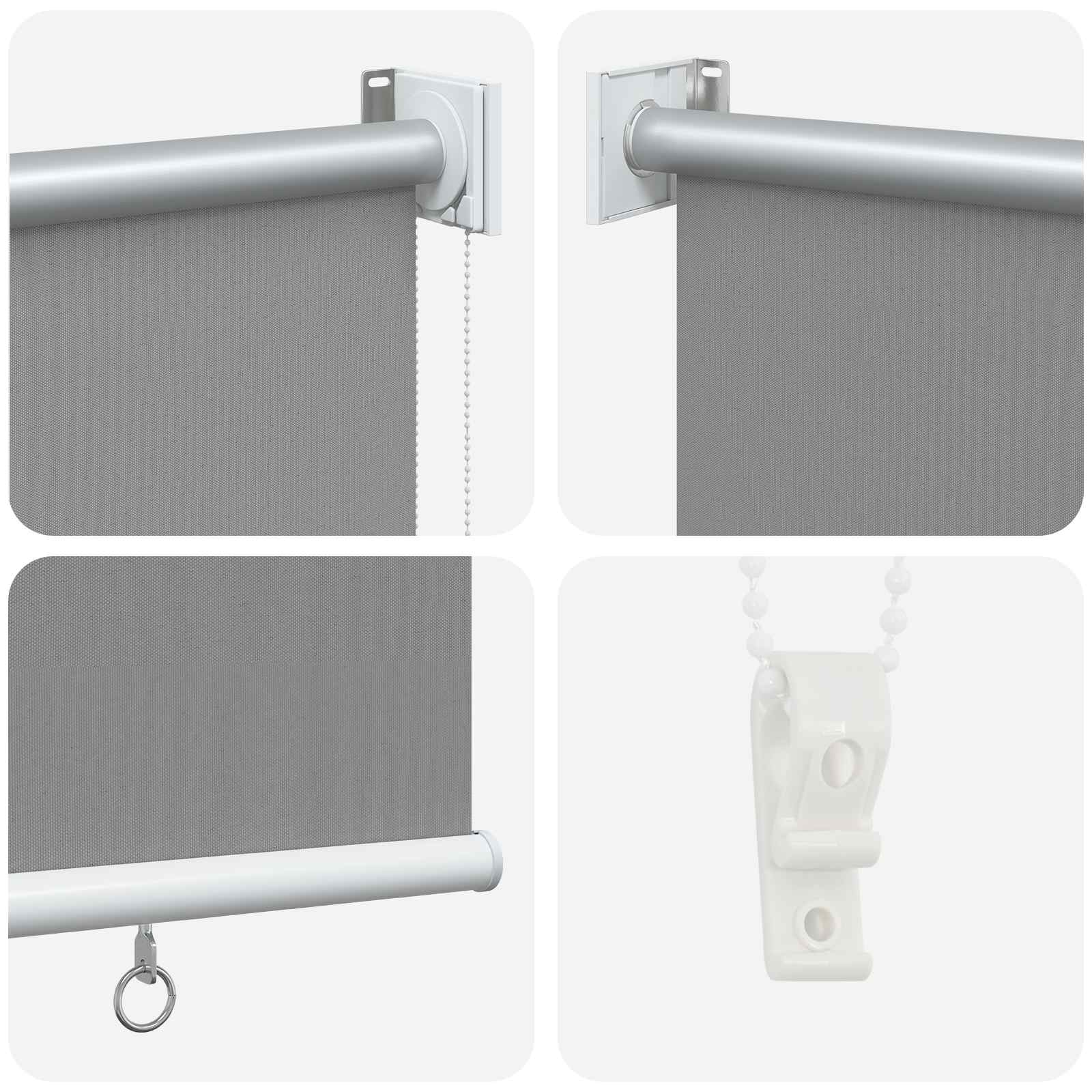 Tenda da sole a rullo con protezione UV Grigio Chiaro