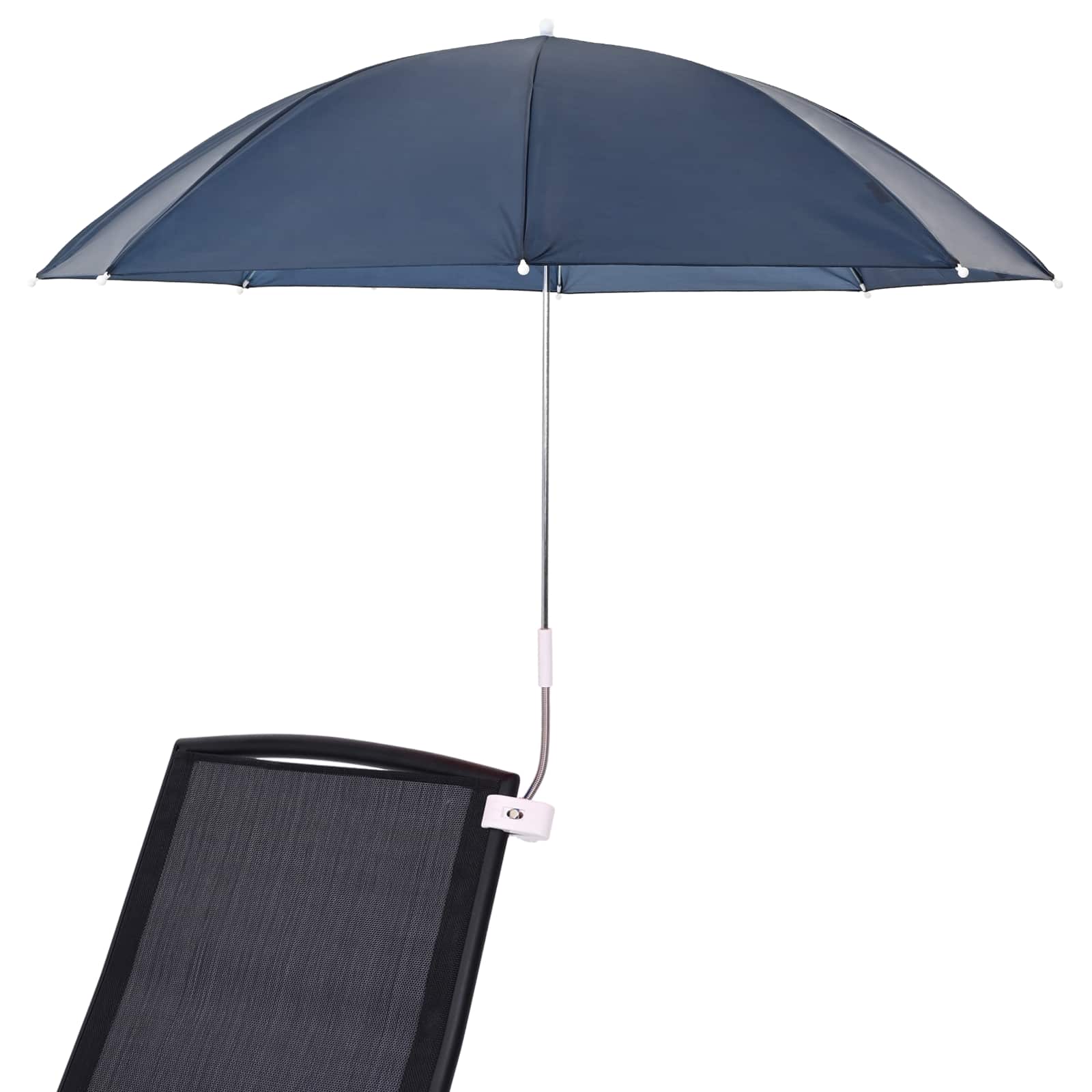 Ombrello con morsetto Ø 105 x 86 cm Poliestere 170T 2 pz