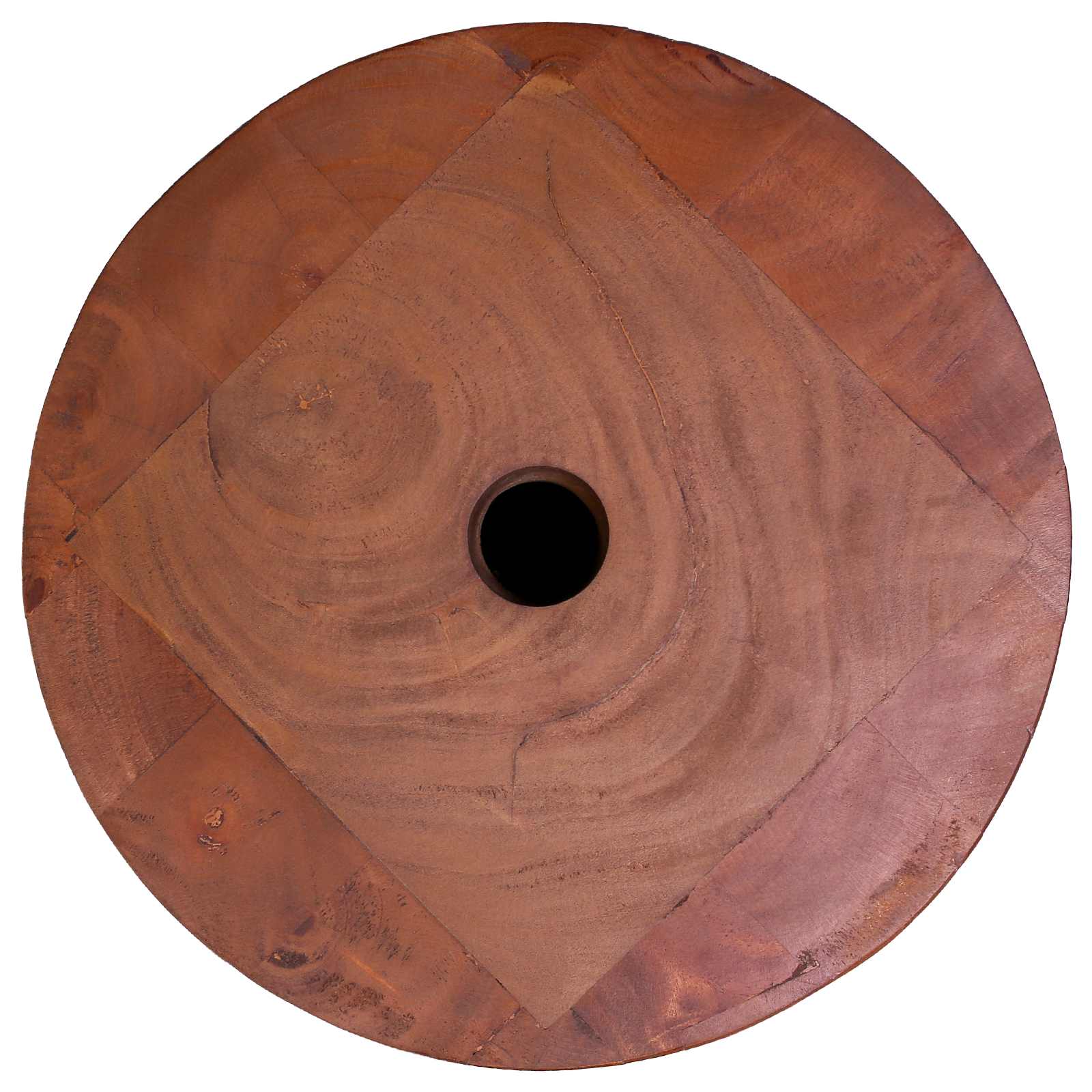 Base per ombrellone 21 kg Marrone Legno di Mogano Massello
