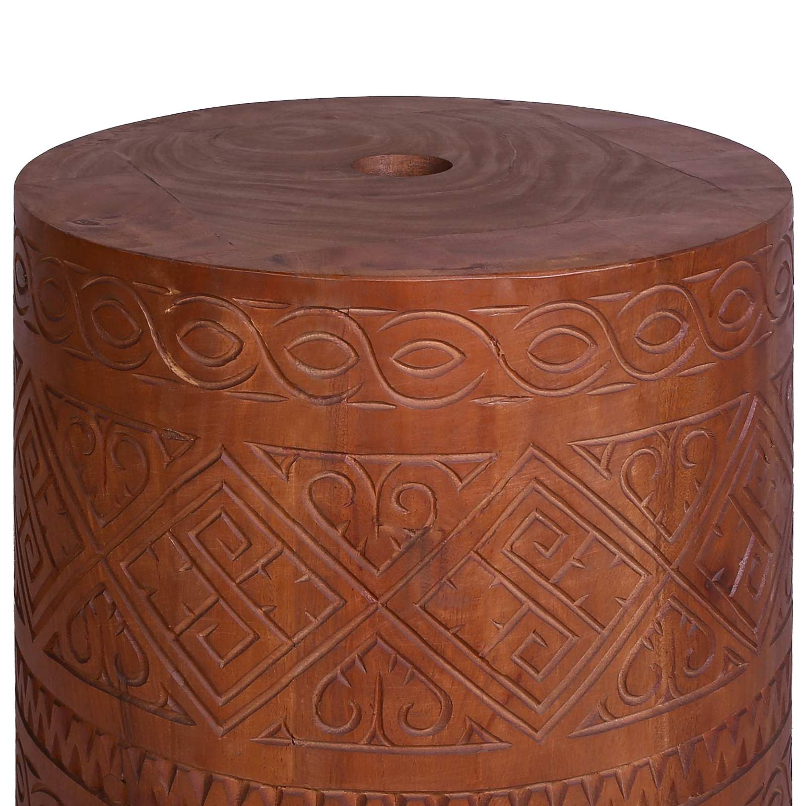 Base per ombrellone 21 kg Marrone Legno di Mogano Massello