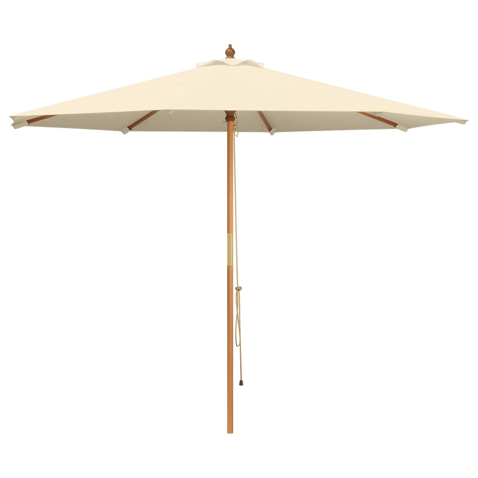 Ombrello da giardino Ø 300 x 248 cm Legno di Eucalipto Massello