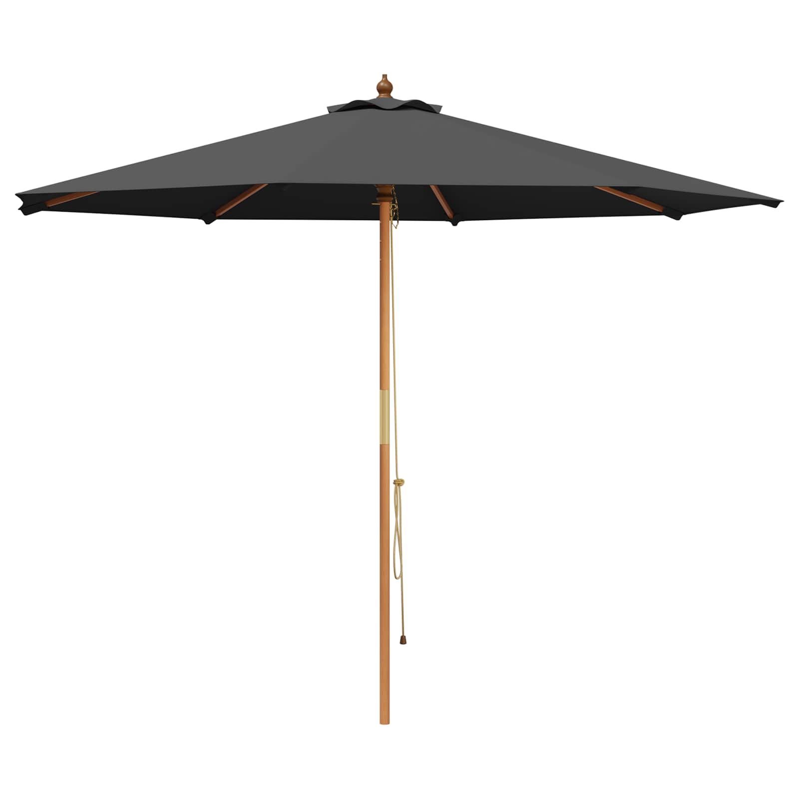 Ombrello da giardino Ø 300 x 248 cm Legno di Eucalipto Massello