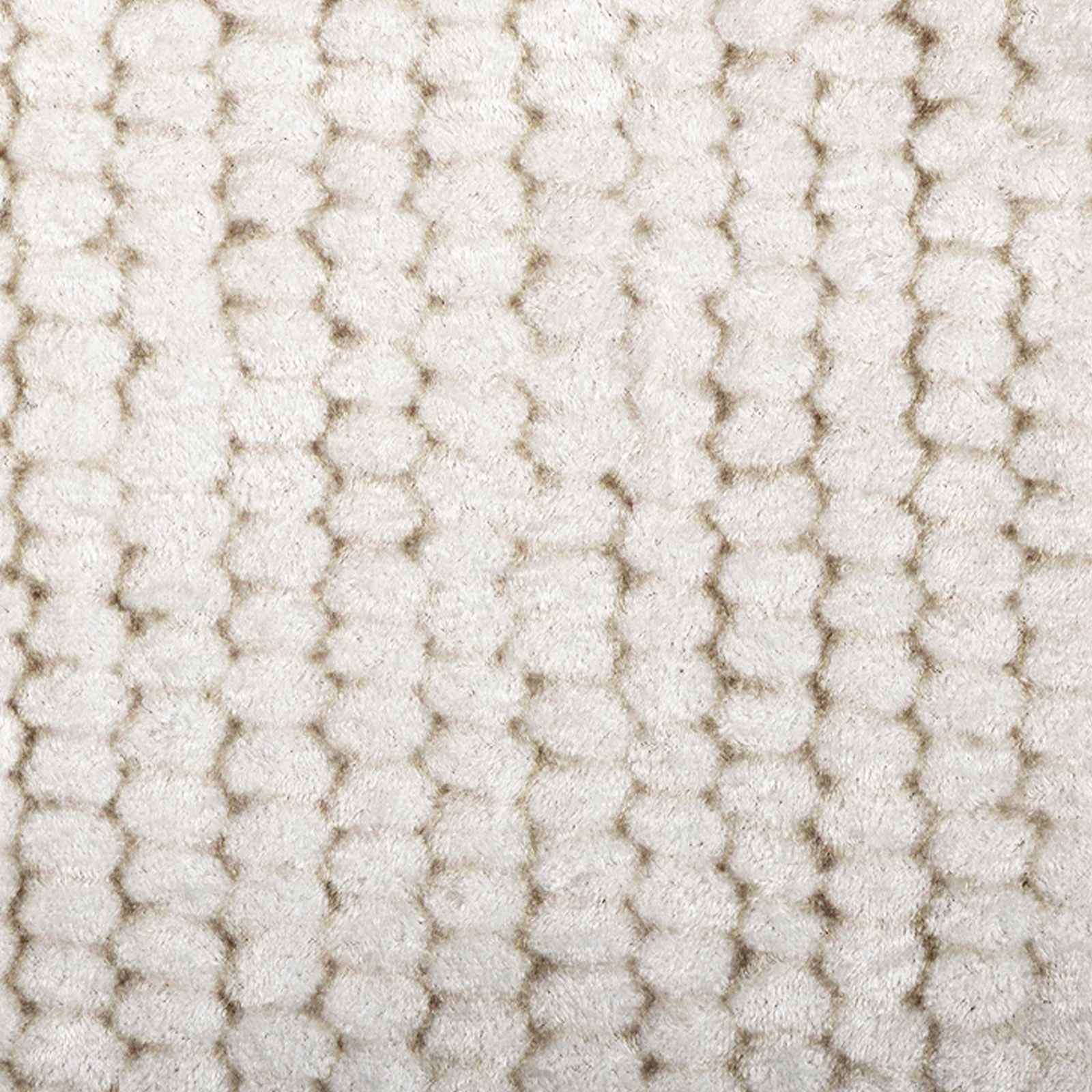 Tappeto Crema 80 x 300 cm 100% Poliestere 3 mm Lavabile
