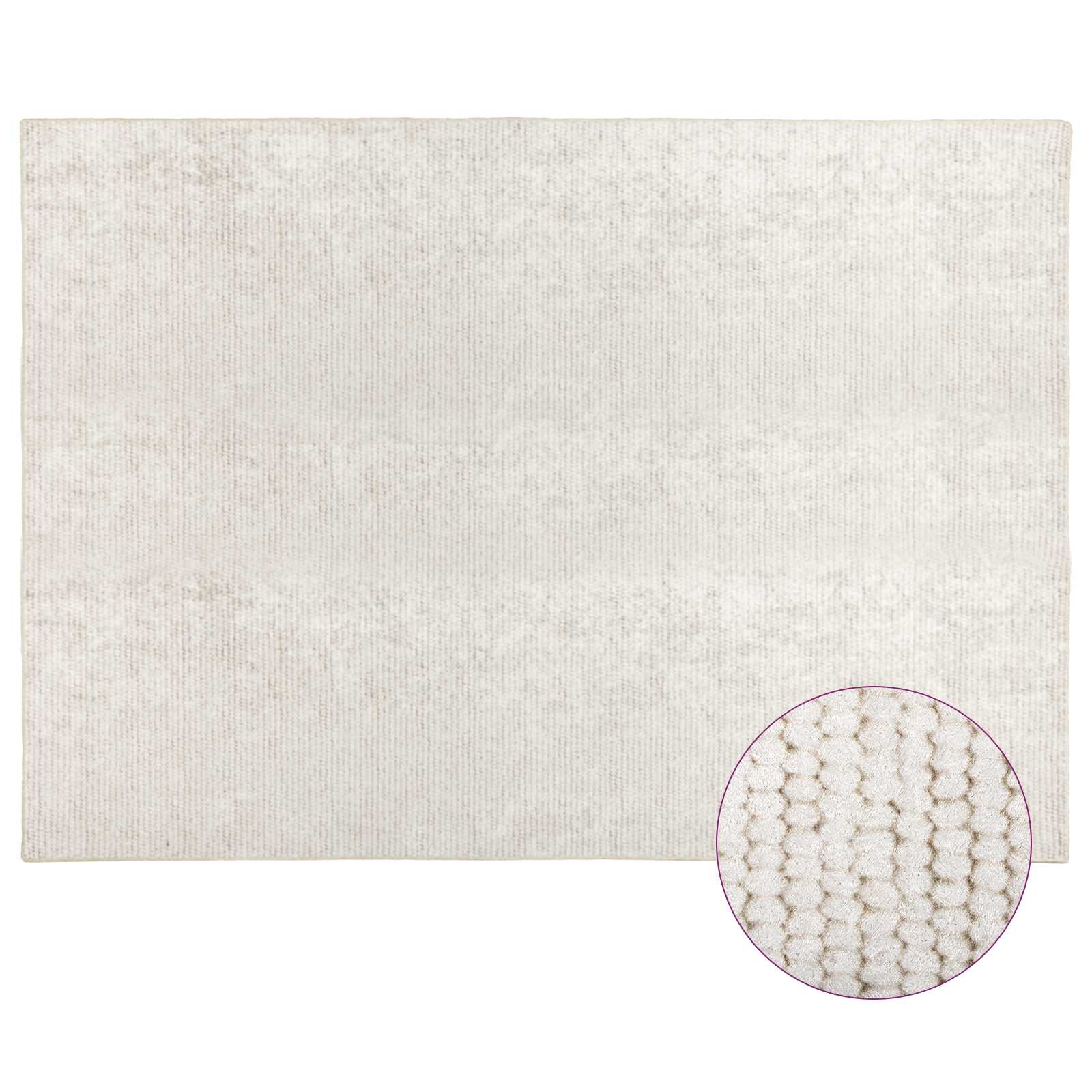 Tappeto Crema 300 x 400 cm 100% Poliestere 3 mm Lavabile