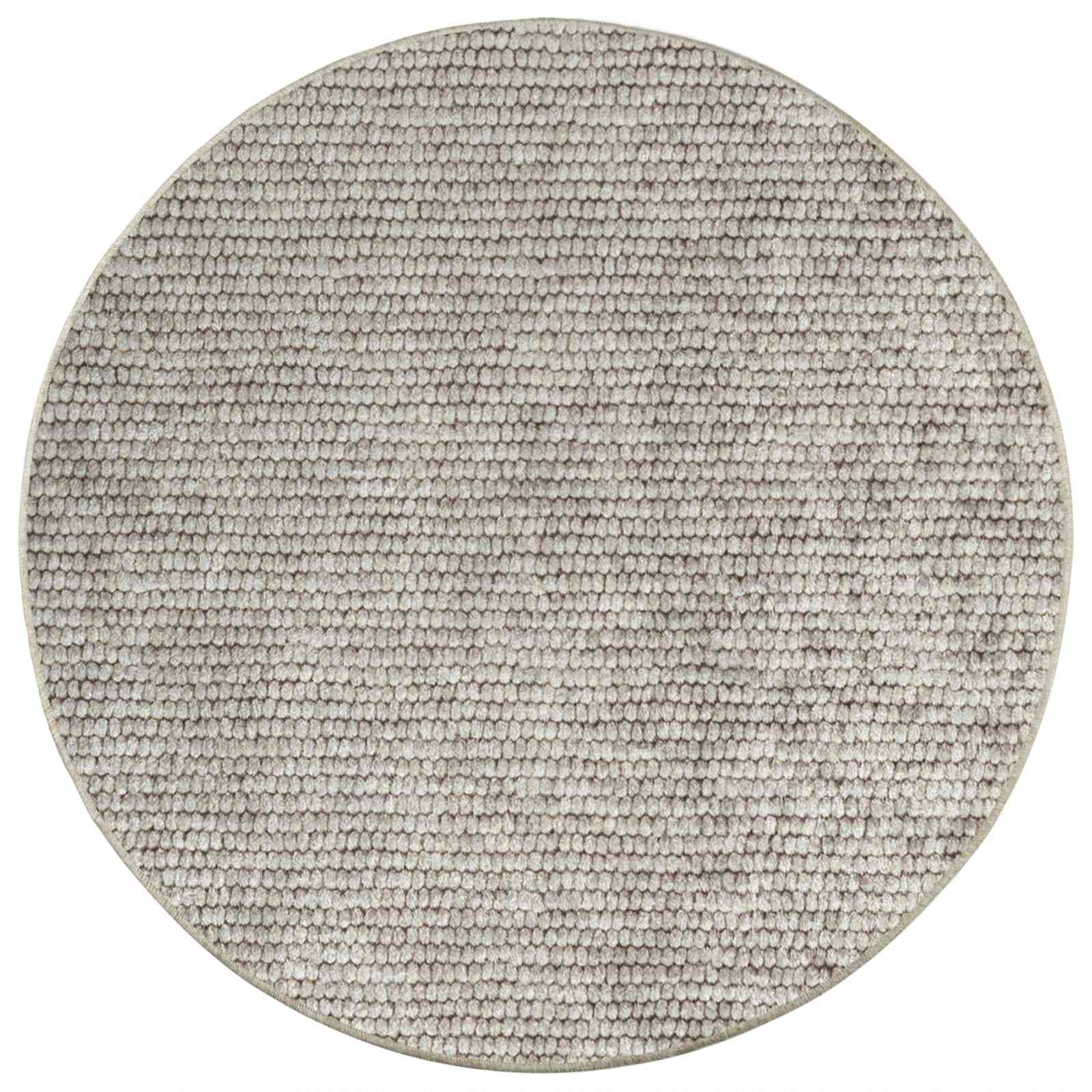 Tappeto Beige Ø 120 cm 100% Poliestere 3 mm Lavabile