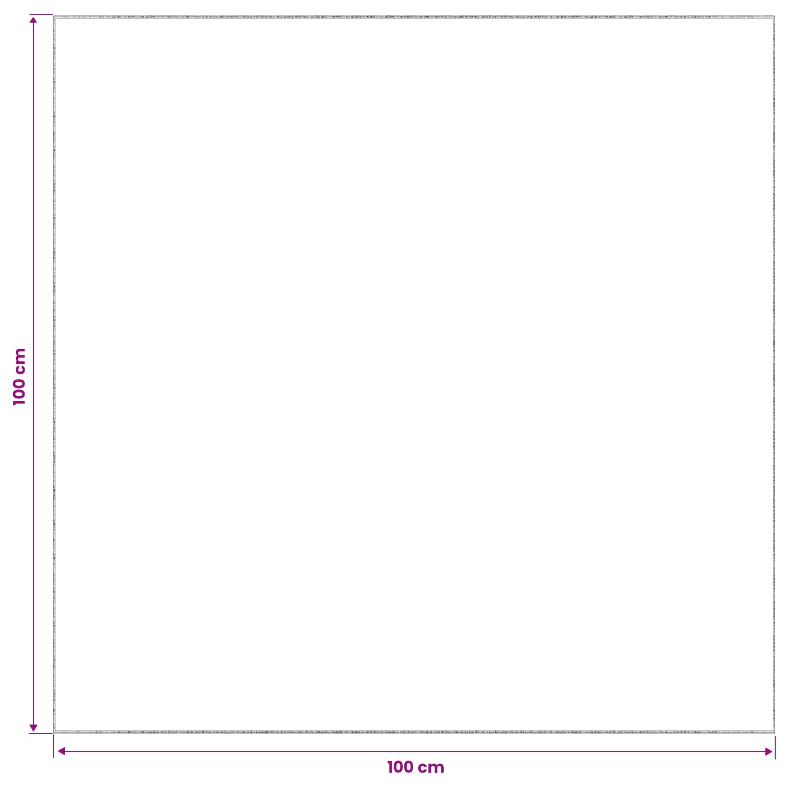 Tappeto Grigio 100 x 100 cm 100% Poliestere 3 mm Lavabile